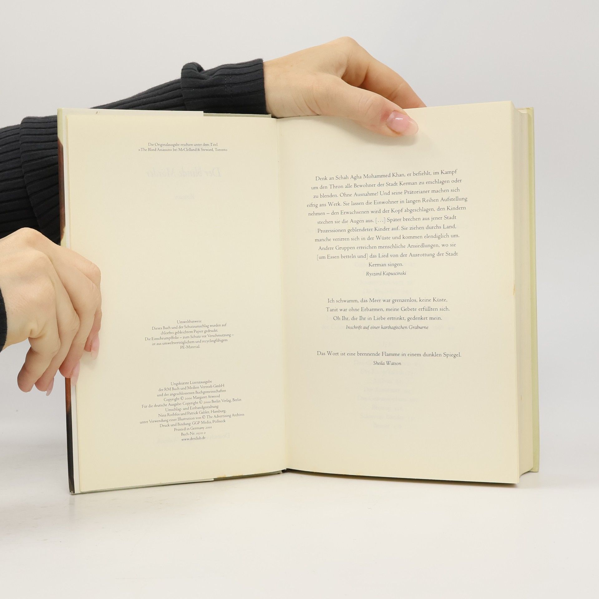 Margaret Atwood Der blinde Mörder