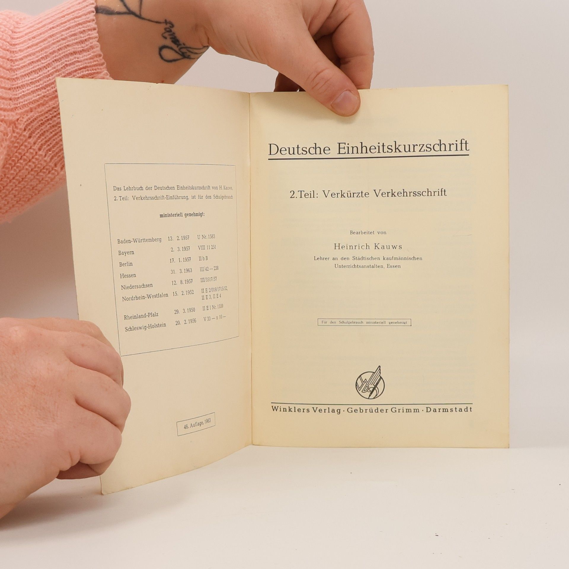 Heinrich Kauws Deutsche Einheitskurzschrift
