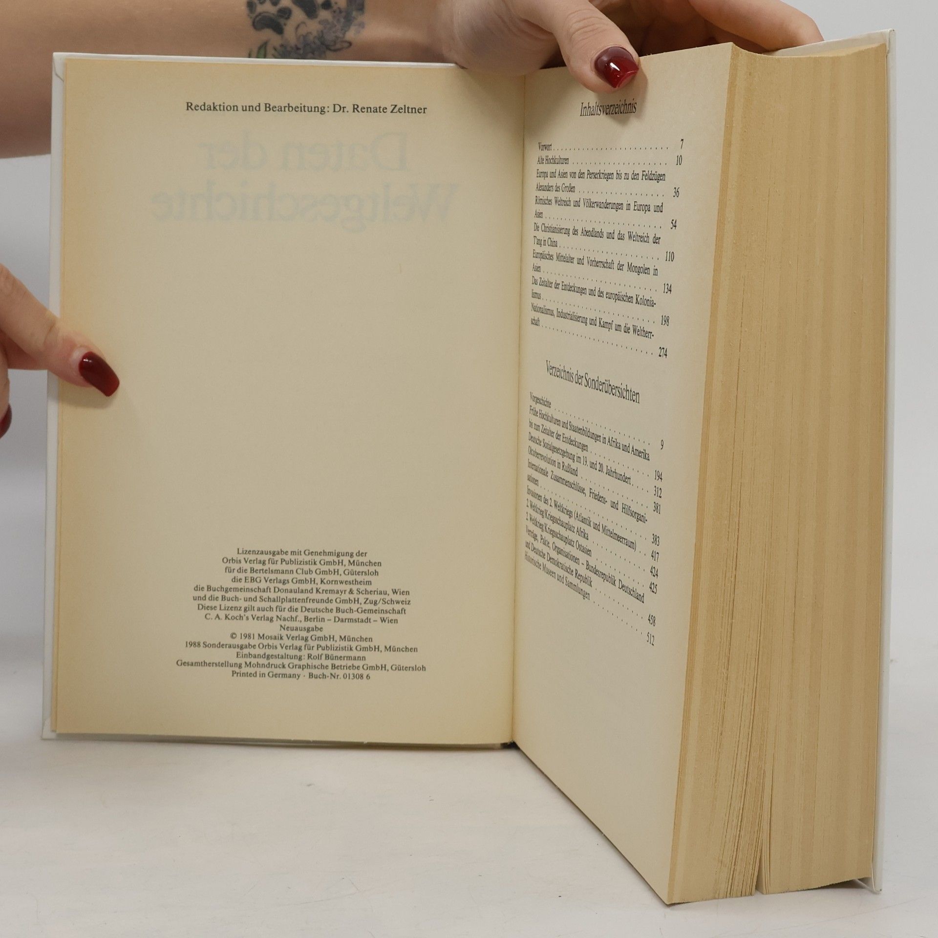 Gerhard Hellwig Daten der Weltgeschichte