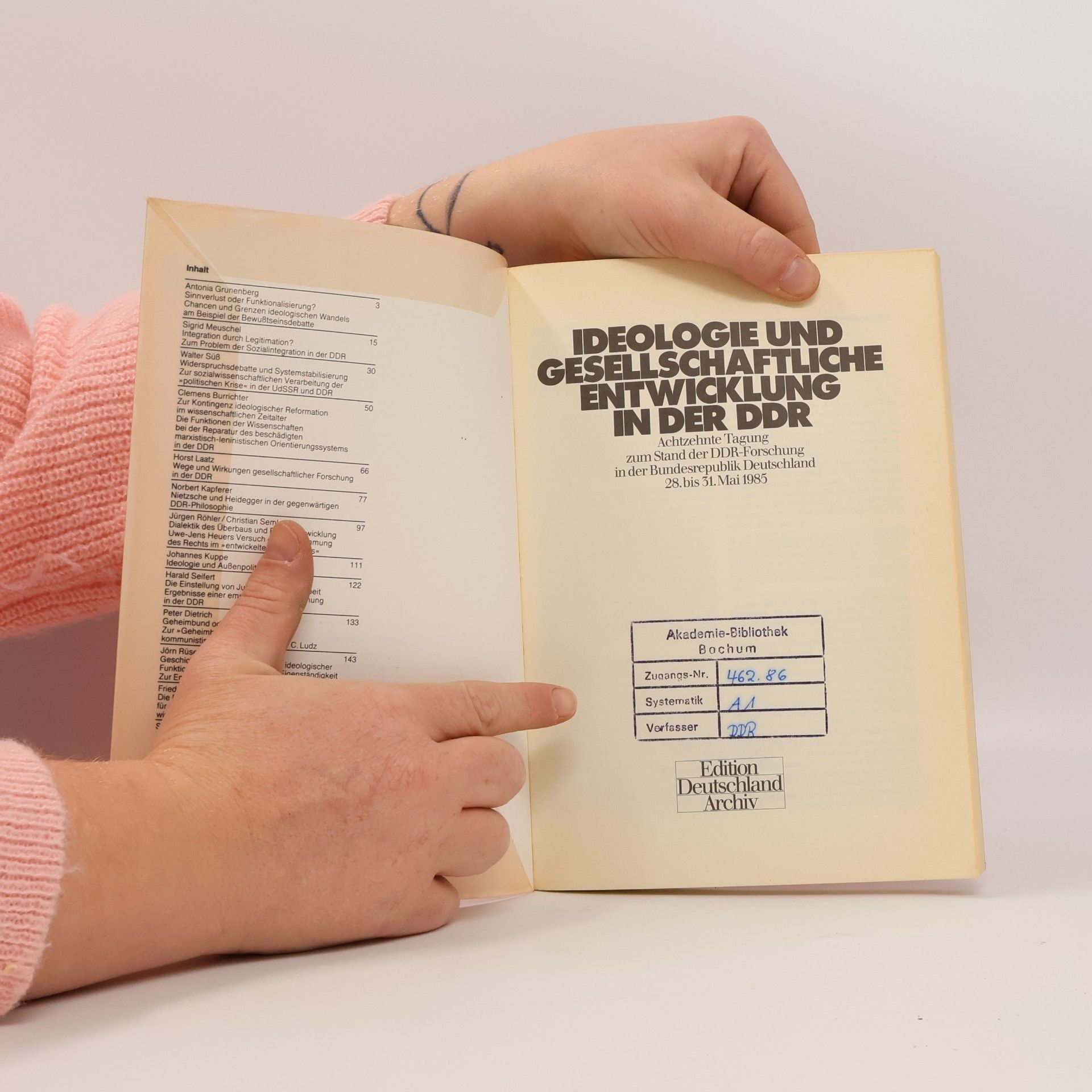 Ilse Spittmann-Rühle Ideologie und gesellschaftliche Entwicklung in der DDR