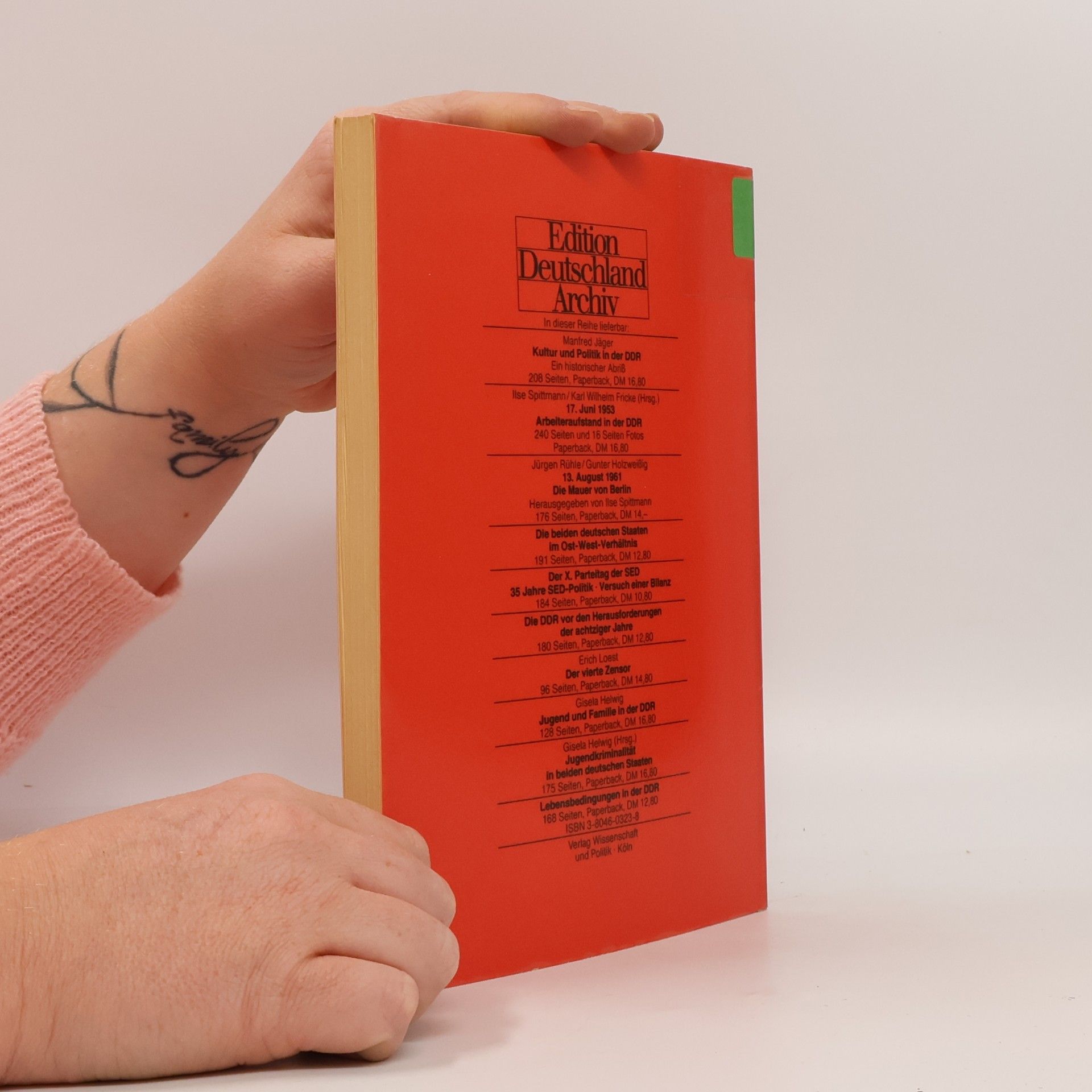 Ilse Spittmann-Rühle Ideologie und gesellschaftliche Entwicklung in der DDR