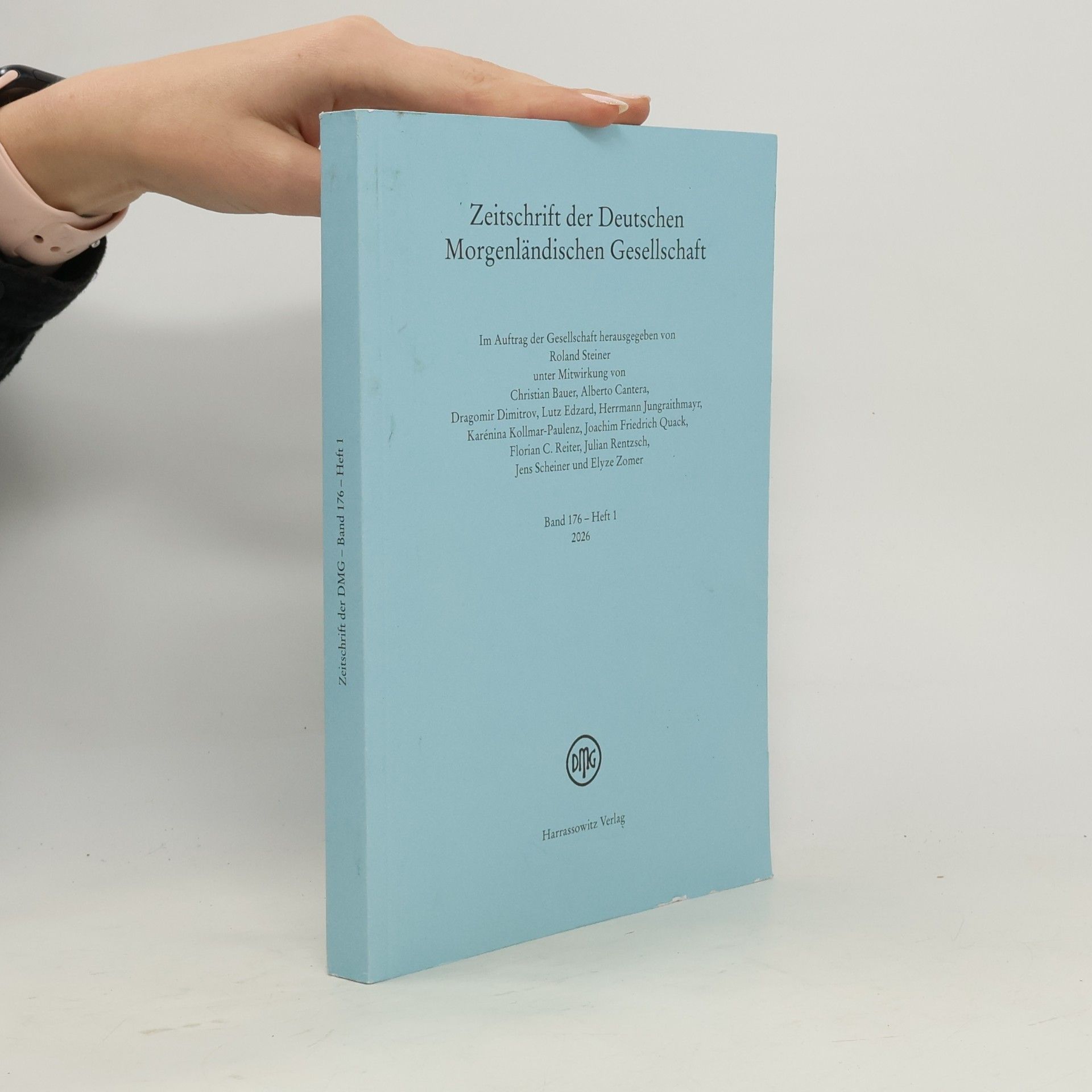 Zeitschrift der Deutschen Morgenländischen Gesellschaft 176 – Heft 1