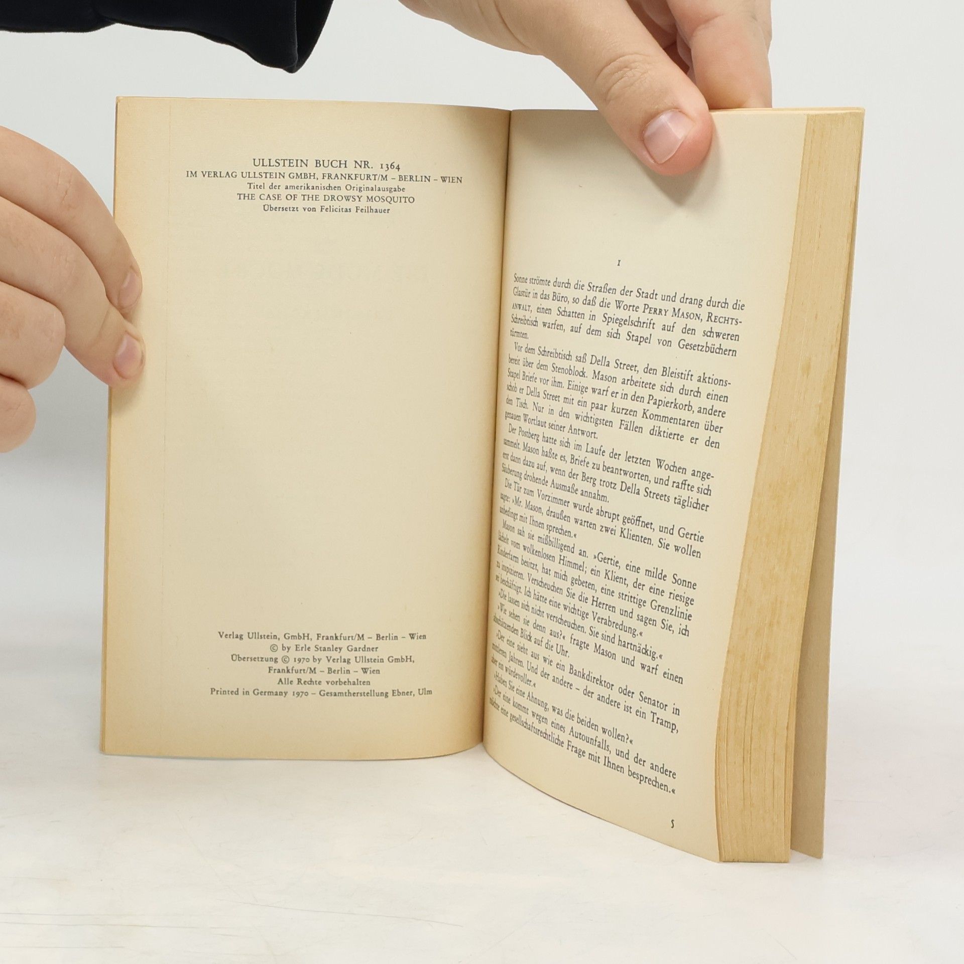 Erle Stanley Gardner Perry Mason und die müde Mücke