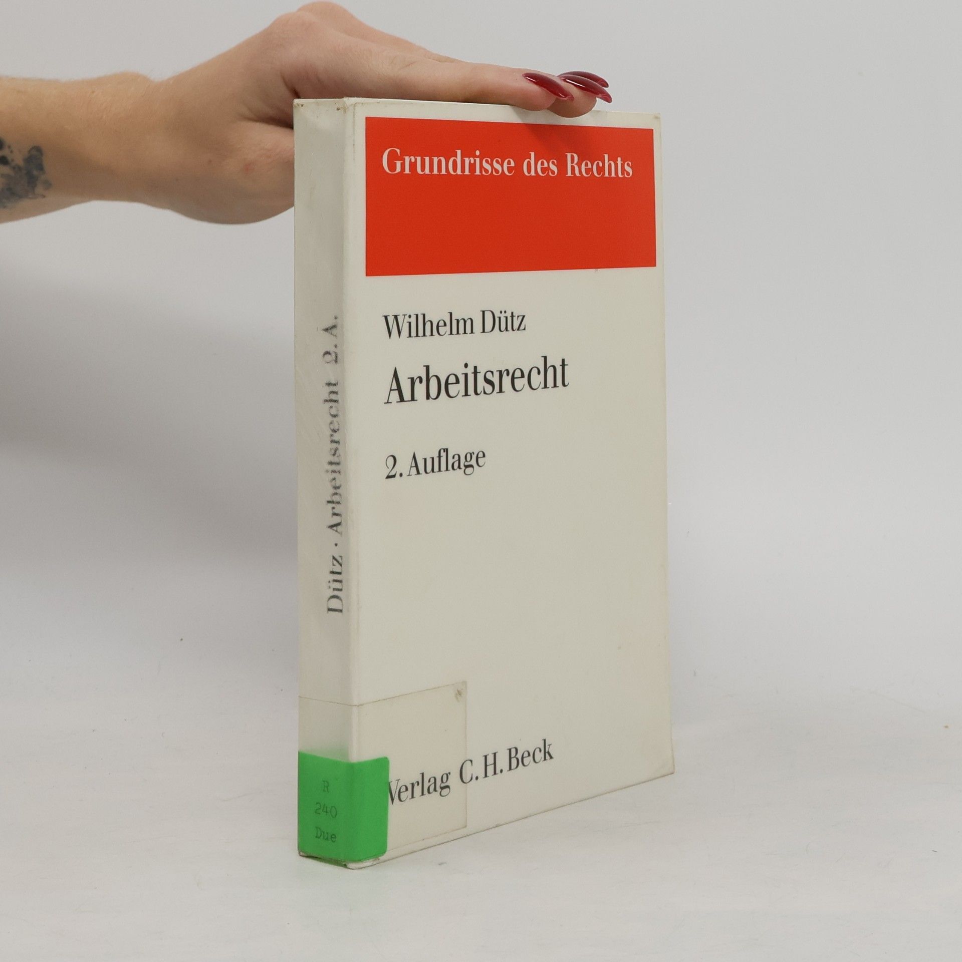 Wilhelm Dütz Arbeitsrecht