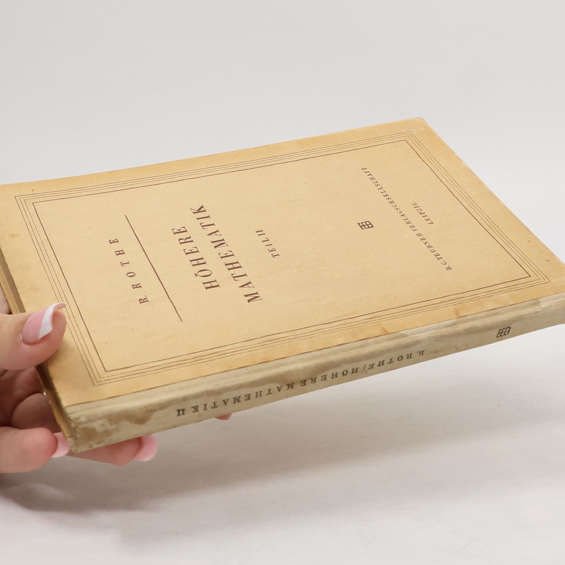 R. Rothe Höhere Mathematik Teil II.