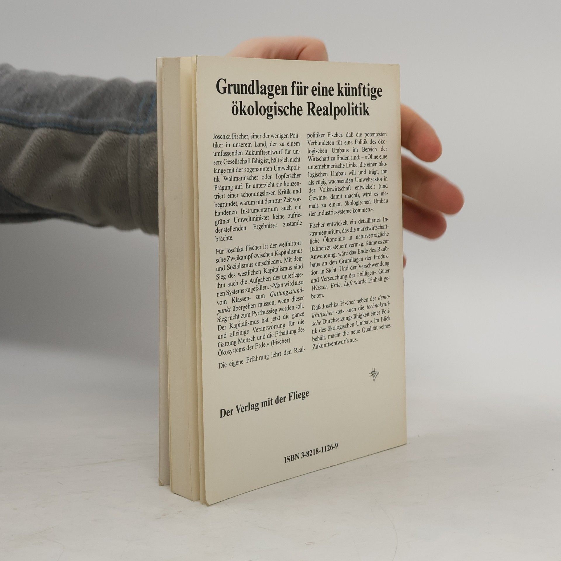 Joschka Fisher Der Umbau der Industriegesellschaft