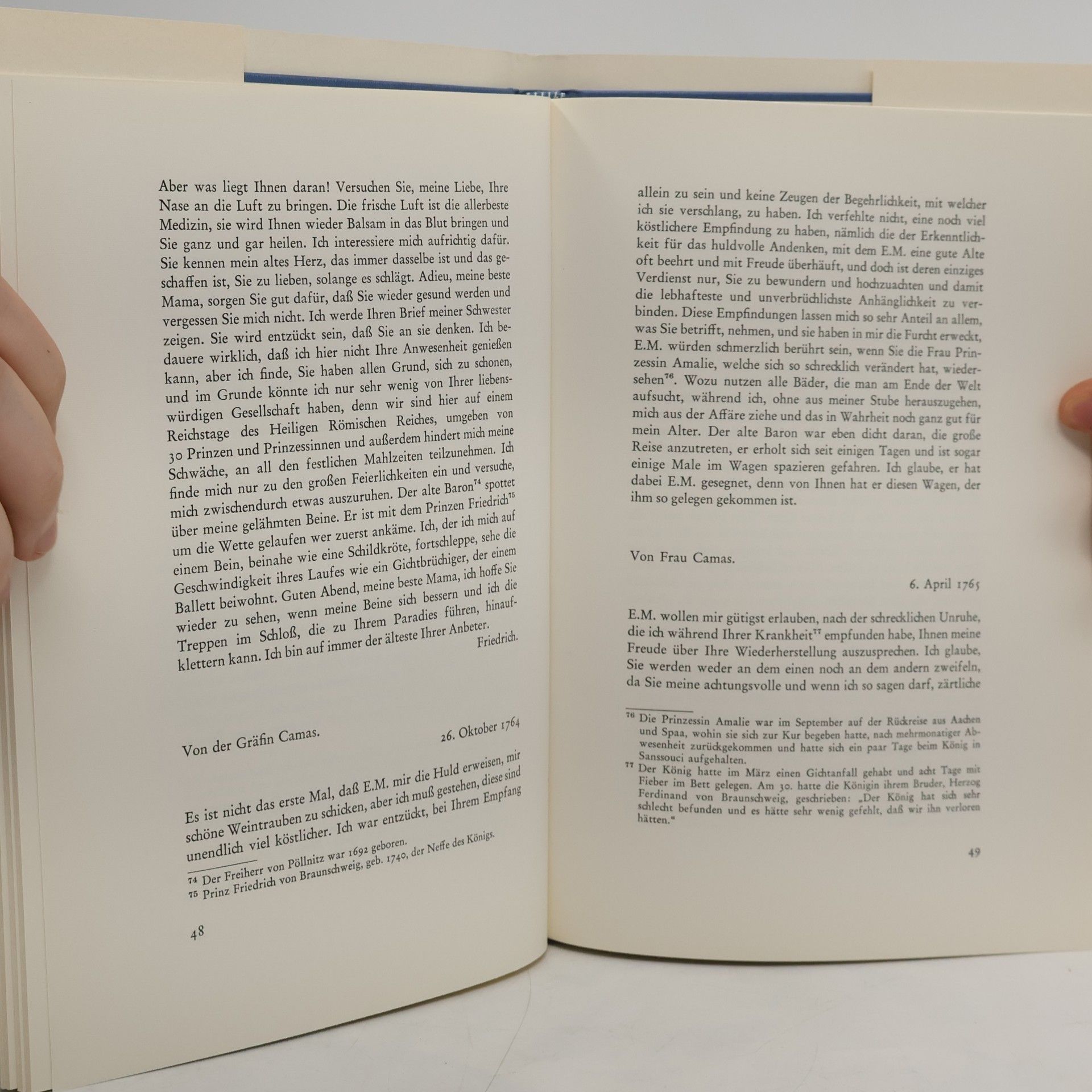 Friedrich der Große Der Briefwechsel Friedrichs des Großen mit der Gräfin Camas und dem Baron Fouqué
