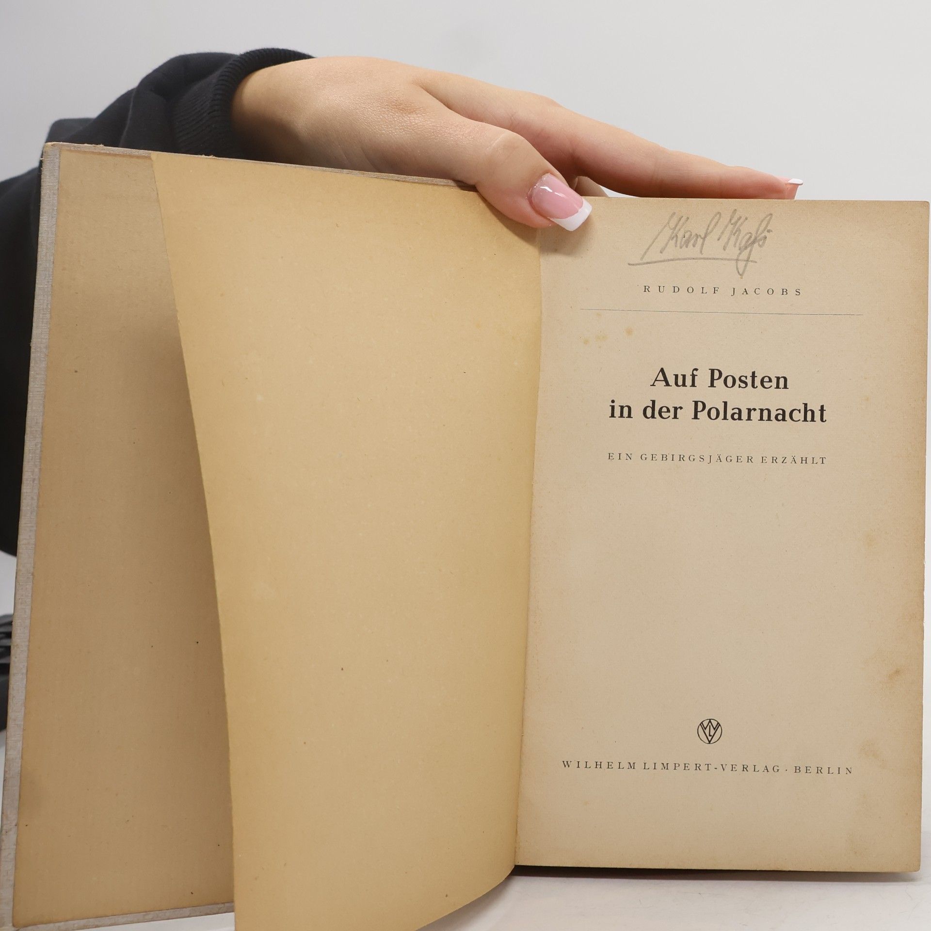 Rudolf Jacobs Auf posten in der Polarnacht