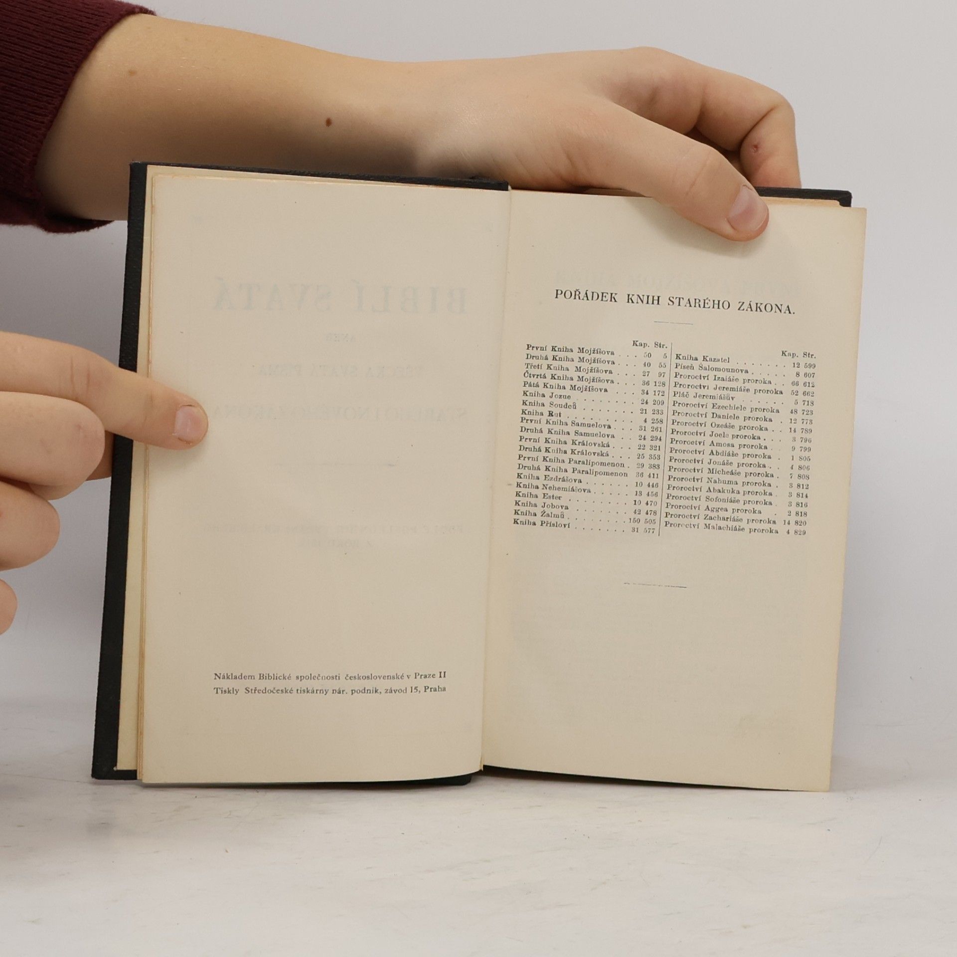 Kolektiv autorů Biblí svatá aneb Všecka svatá písma Starého i Nového zákona podle posledního vydání kralického z roku 1613
