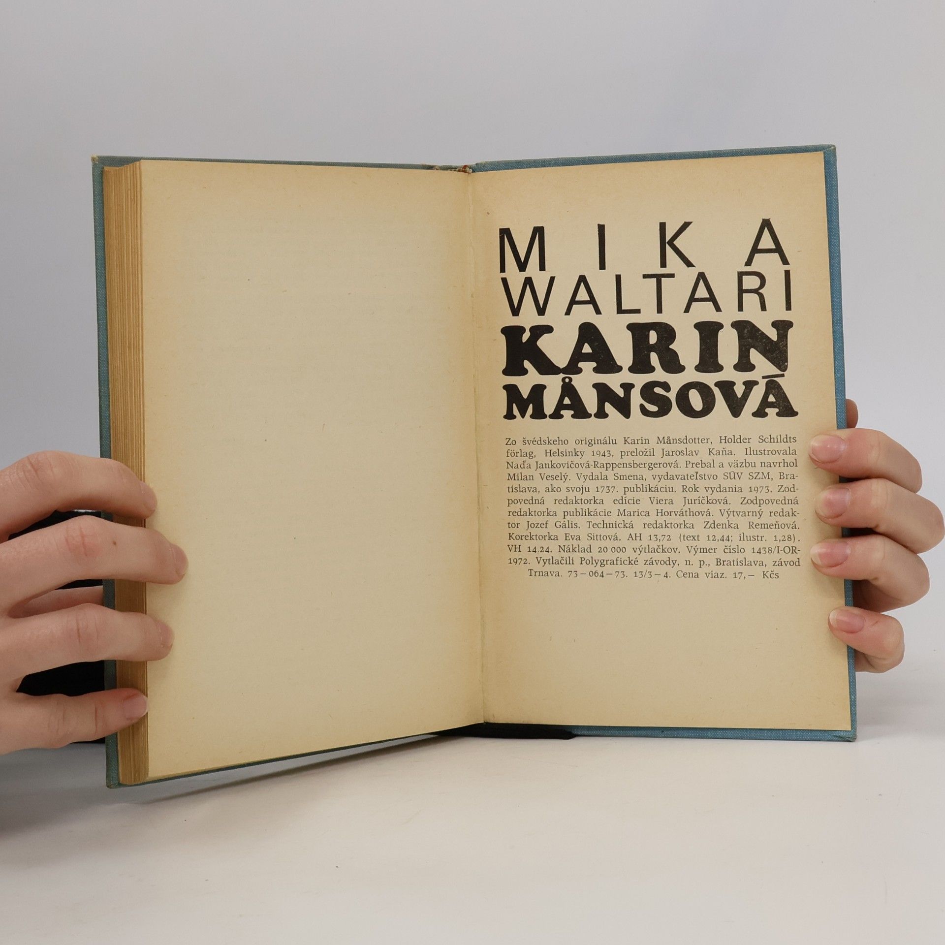 Mika Waltari Karin Mansová
