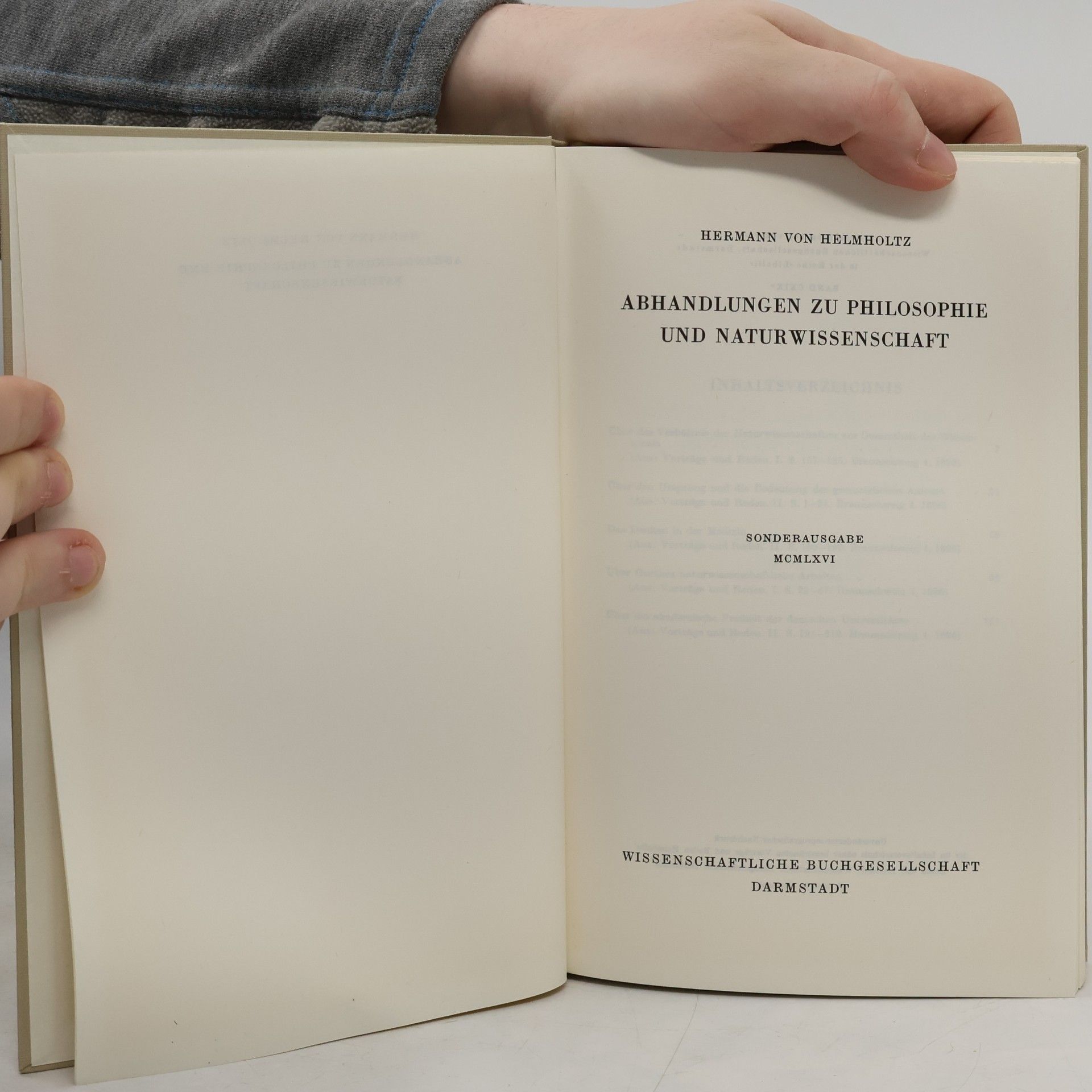 Hermann von Helmholtz Abhandlungen zu Philosophie und Naturwissenschaft