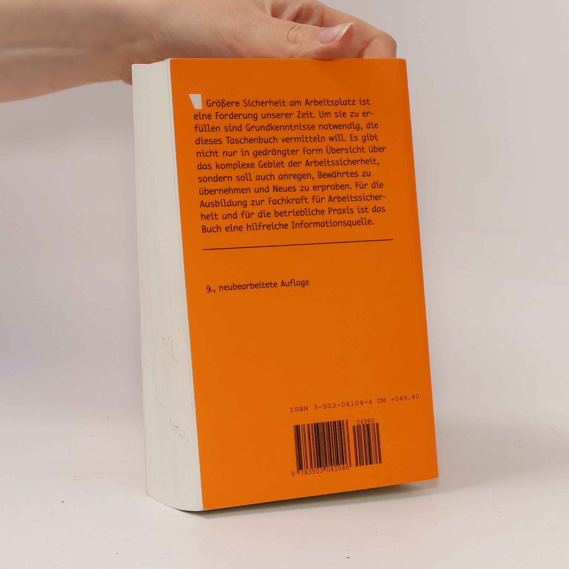 Reinald Skiba Taschenbuch Arbeitssicherheit - Neubearbeitete Auflage