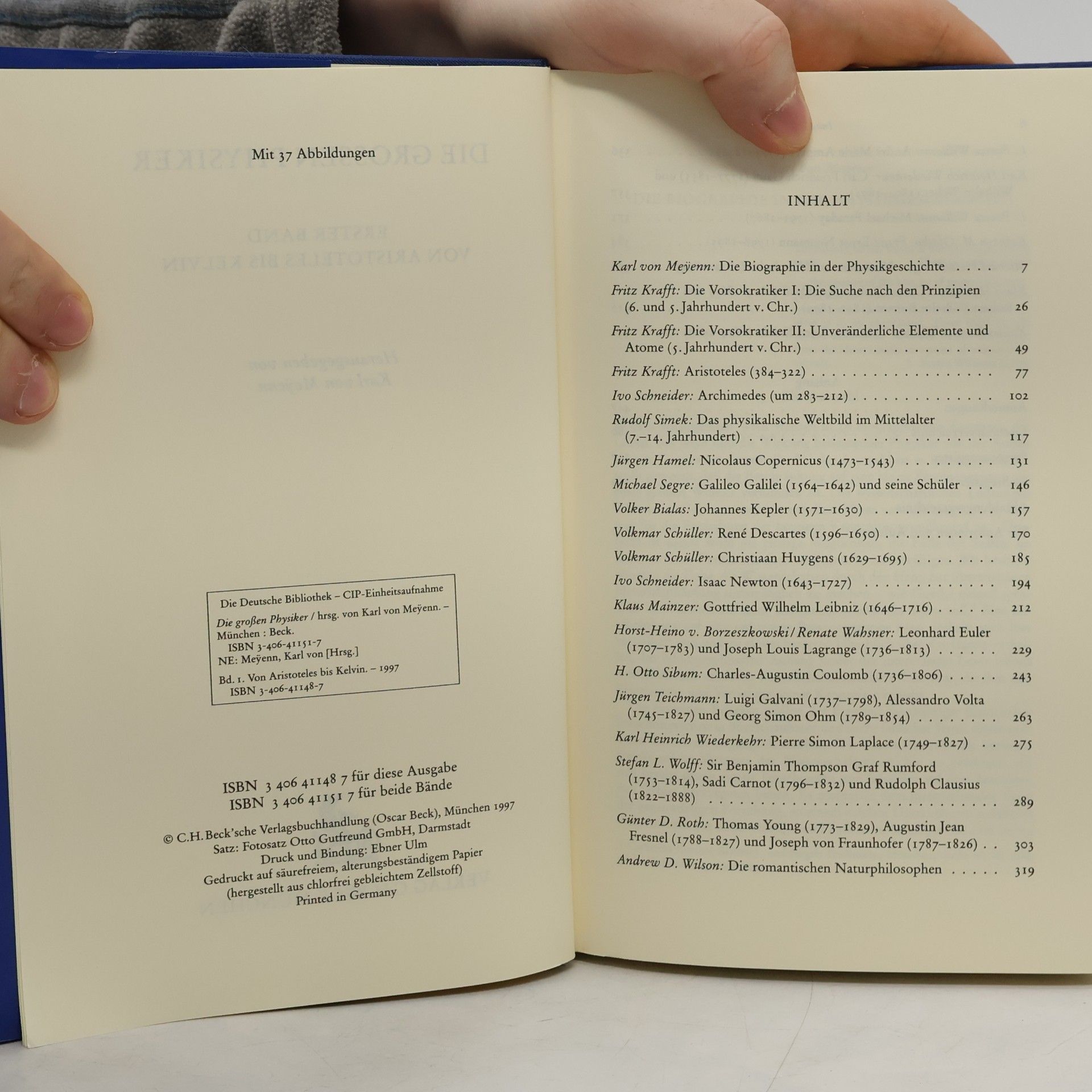 Karl von Meyenn Die Großen Physiker. Von Aristoteles bis Kelvin. Erster Band