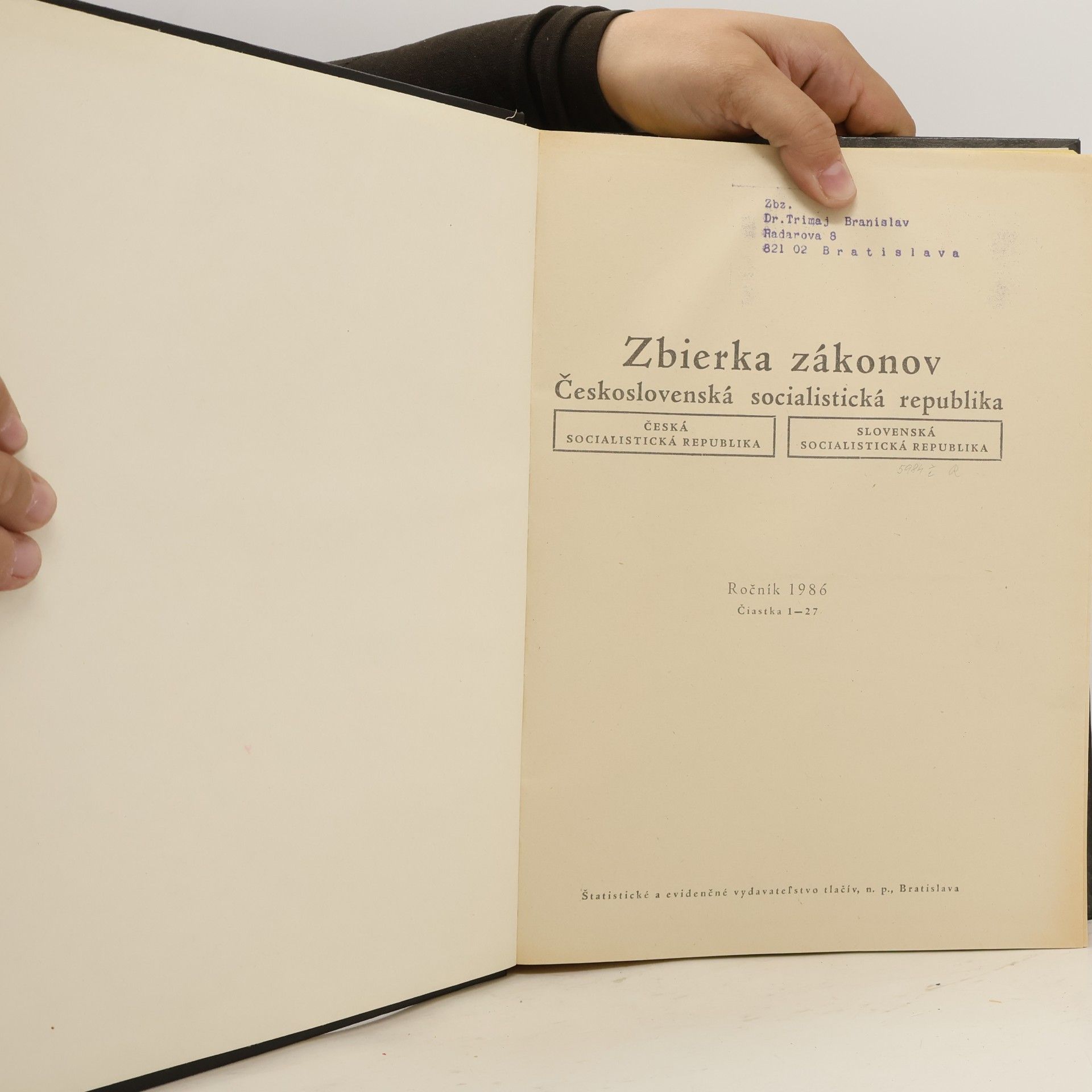 Autores varios Zbierka zákonov 1986