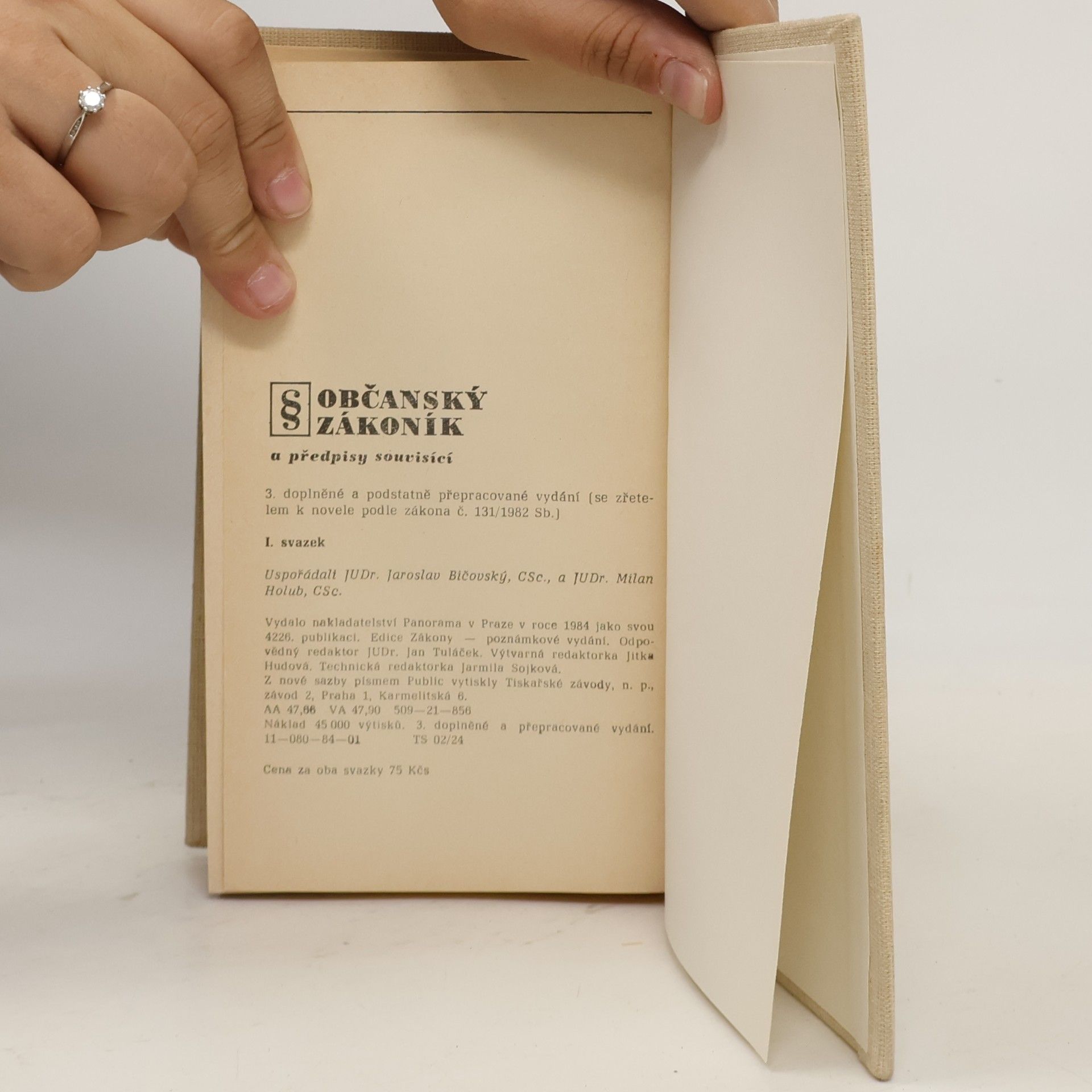 Various authors Občanský zákoník a předpisy souvisící I.