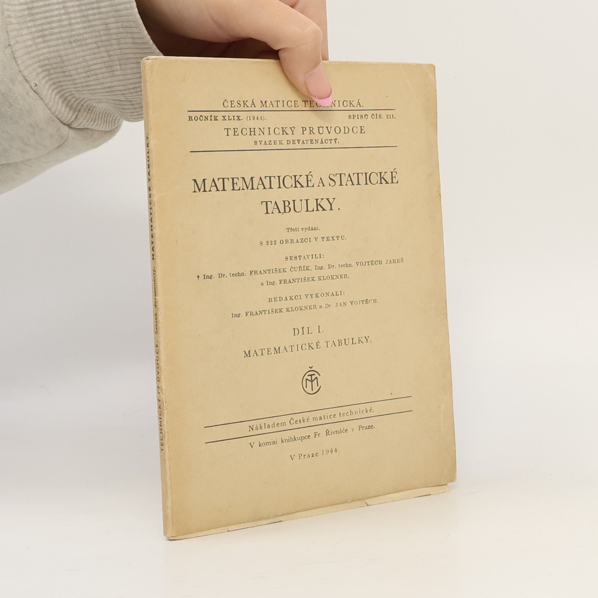 Matematické a statické tabulky I.