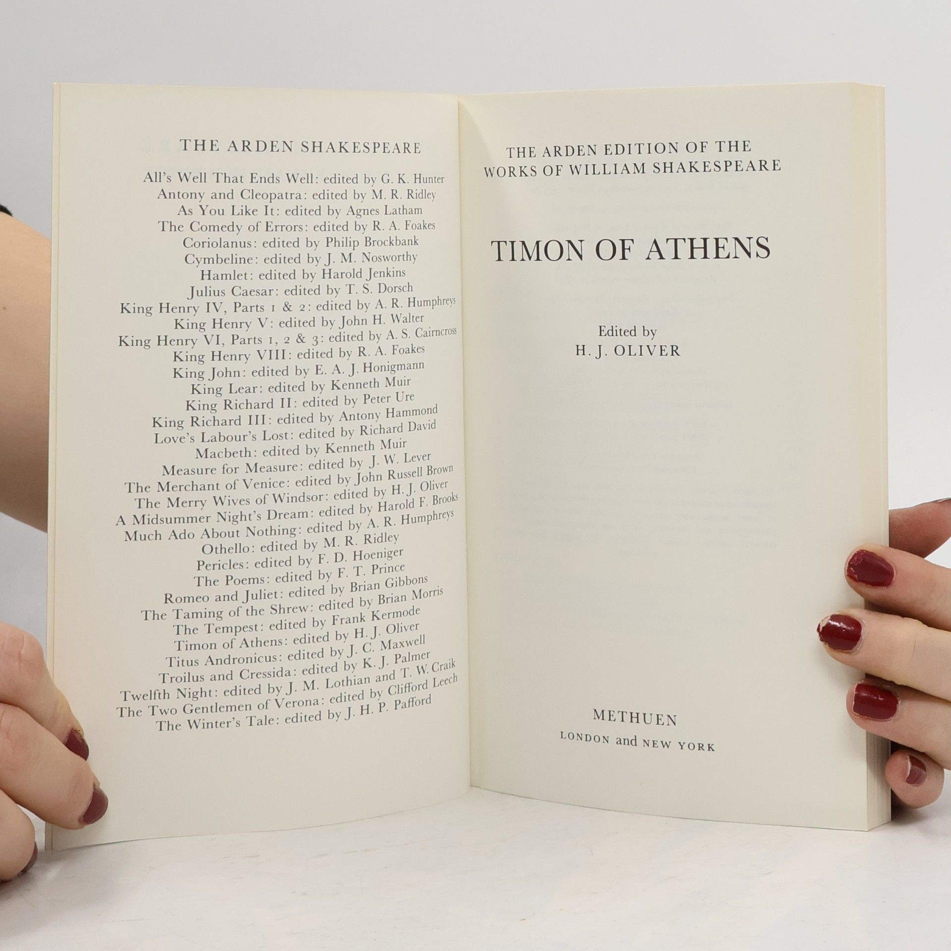 William Shakespeare The Arden Shakespeare: Timon of Athens