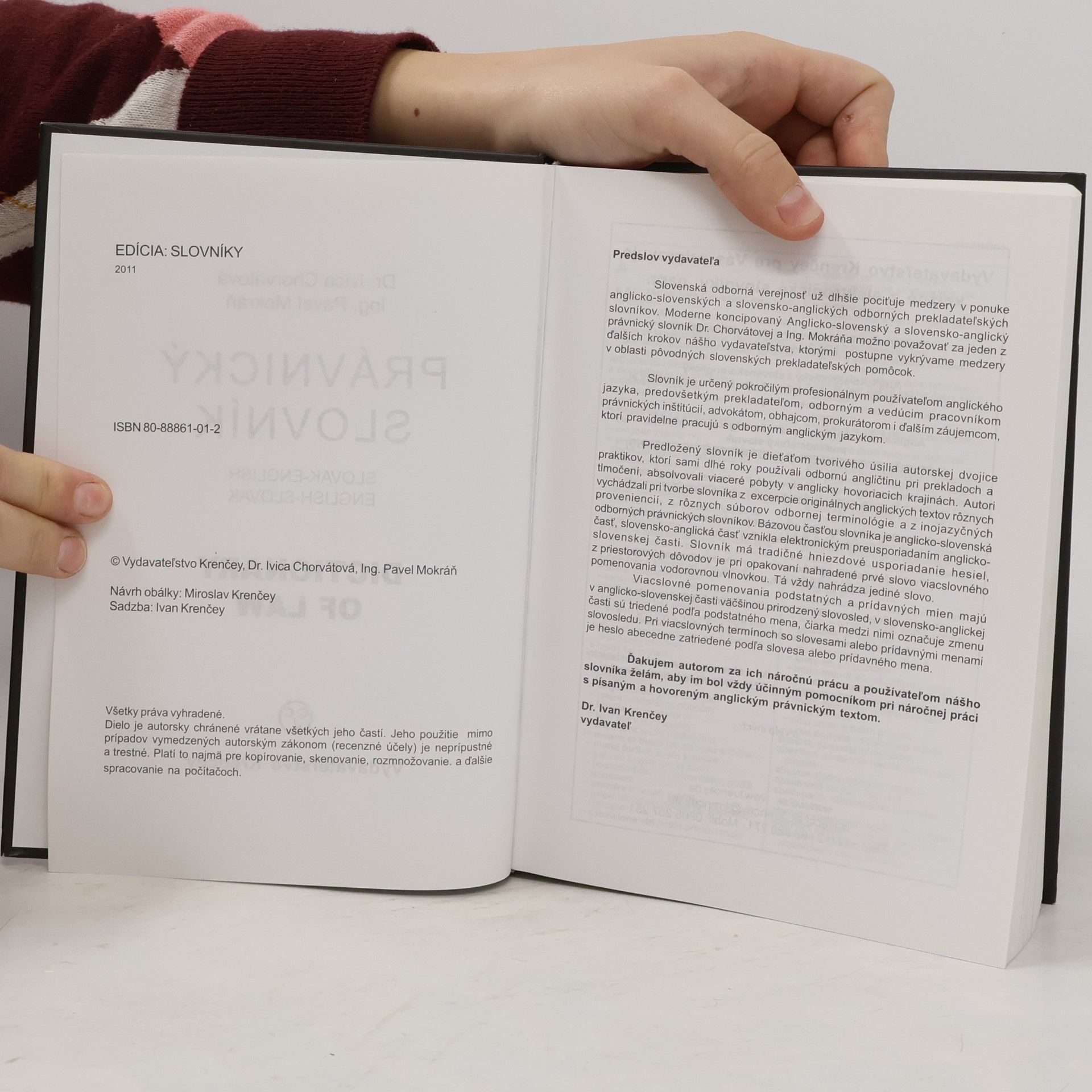 Ivica Chorvátová Právnický slovník. Dictionary of Law