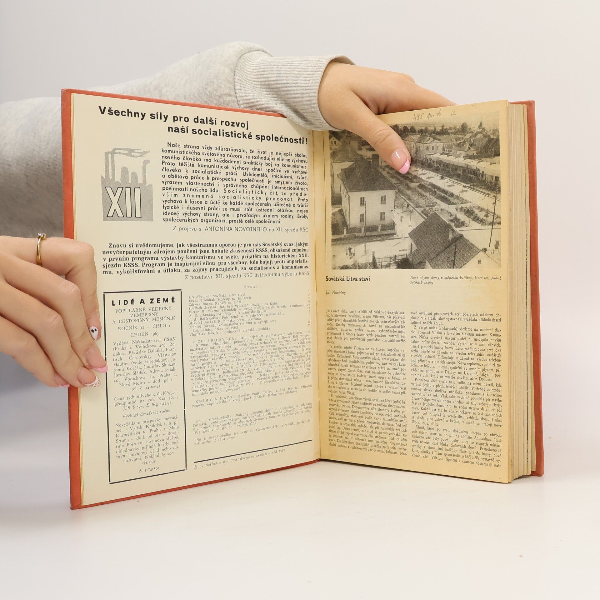 kolektiv Lidé a Země. Ročník XII. 1963