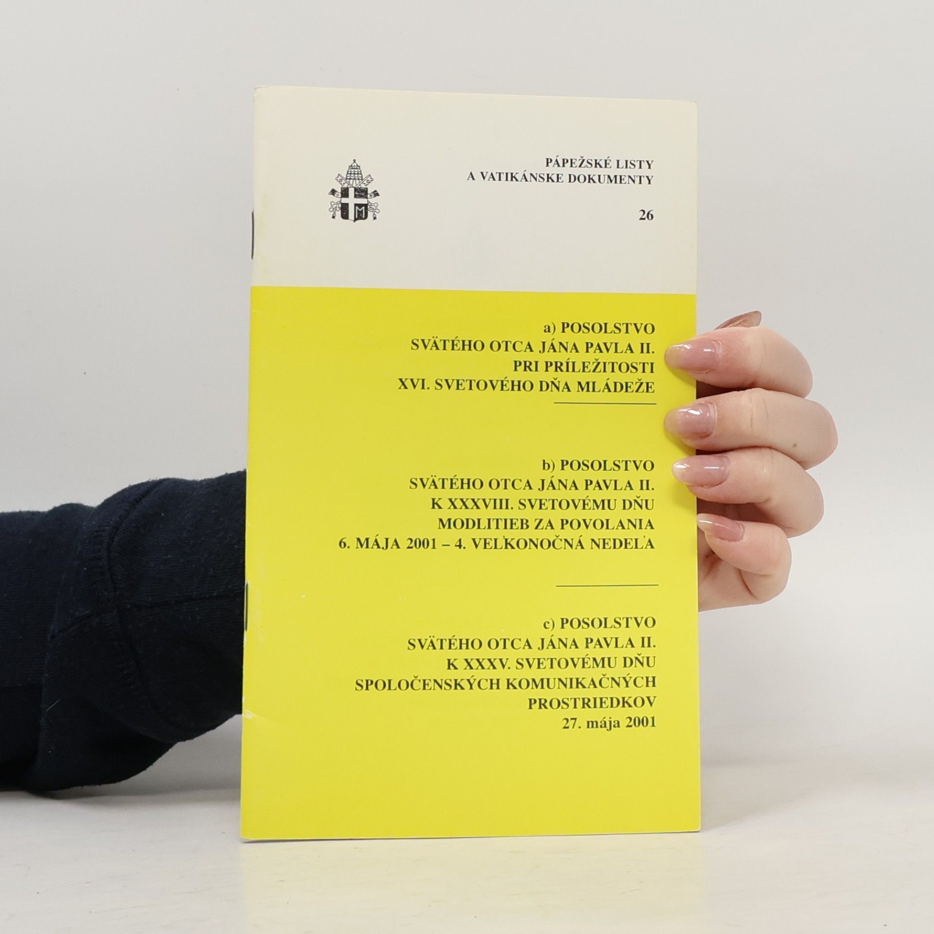 kolektiv Pápežské listy a vatikánske dokumenty 26