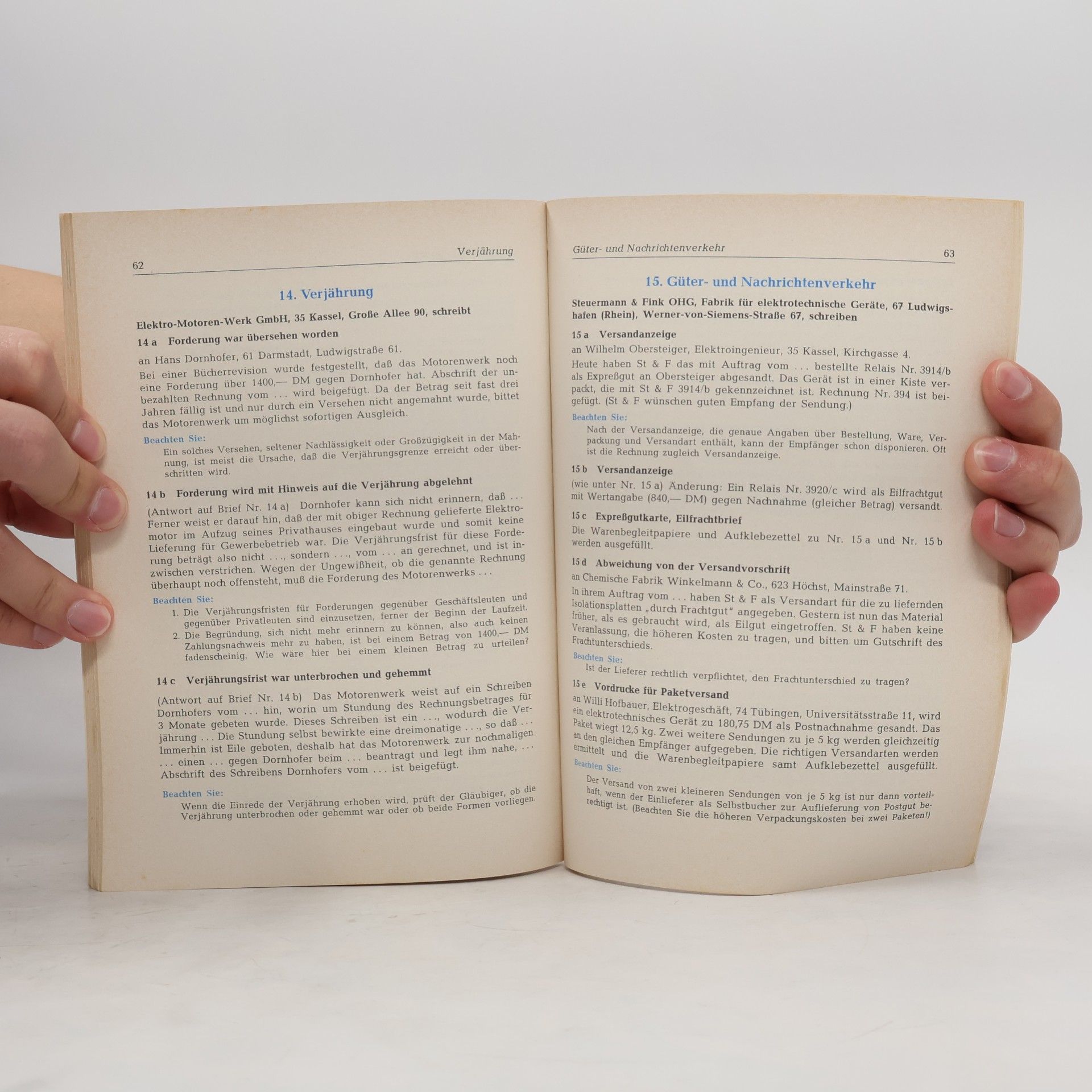 Egon Reinhardt Betriebswirtschaftlicher Schriftverkehr