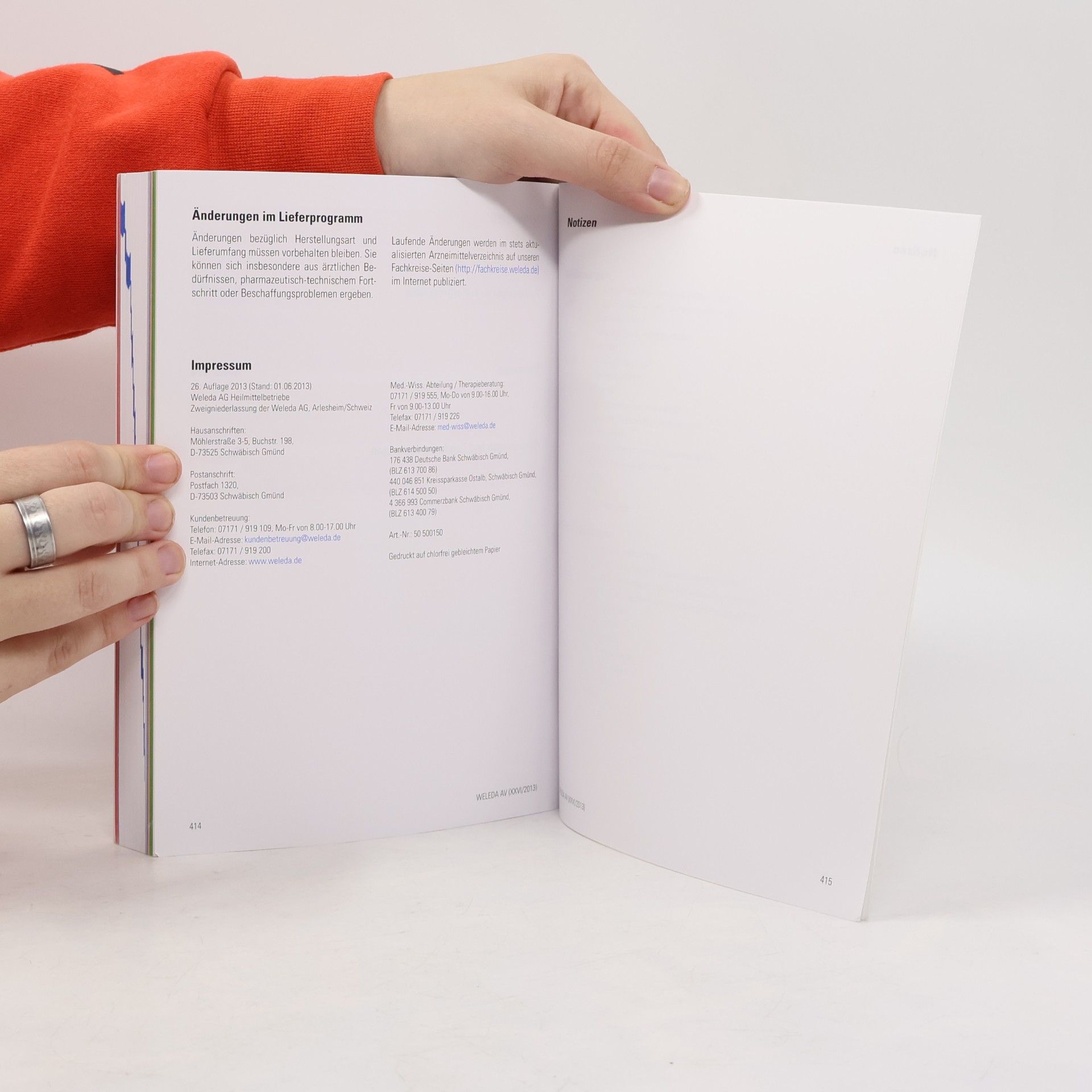 Autorenkollektiv Weleda Arzneimittelverzeichnis 2013
