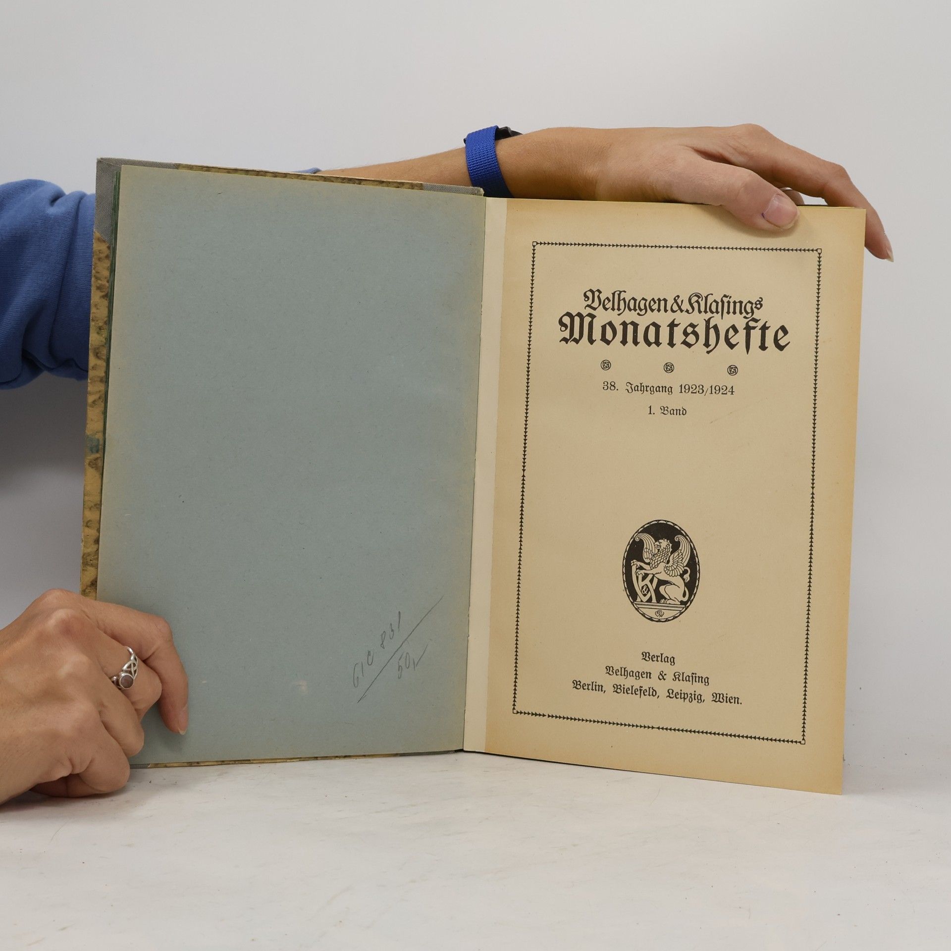 kolektiv Velhagen & Klasings Monatshefte 38. Jahrgang 1923-1924 I.