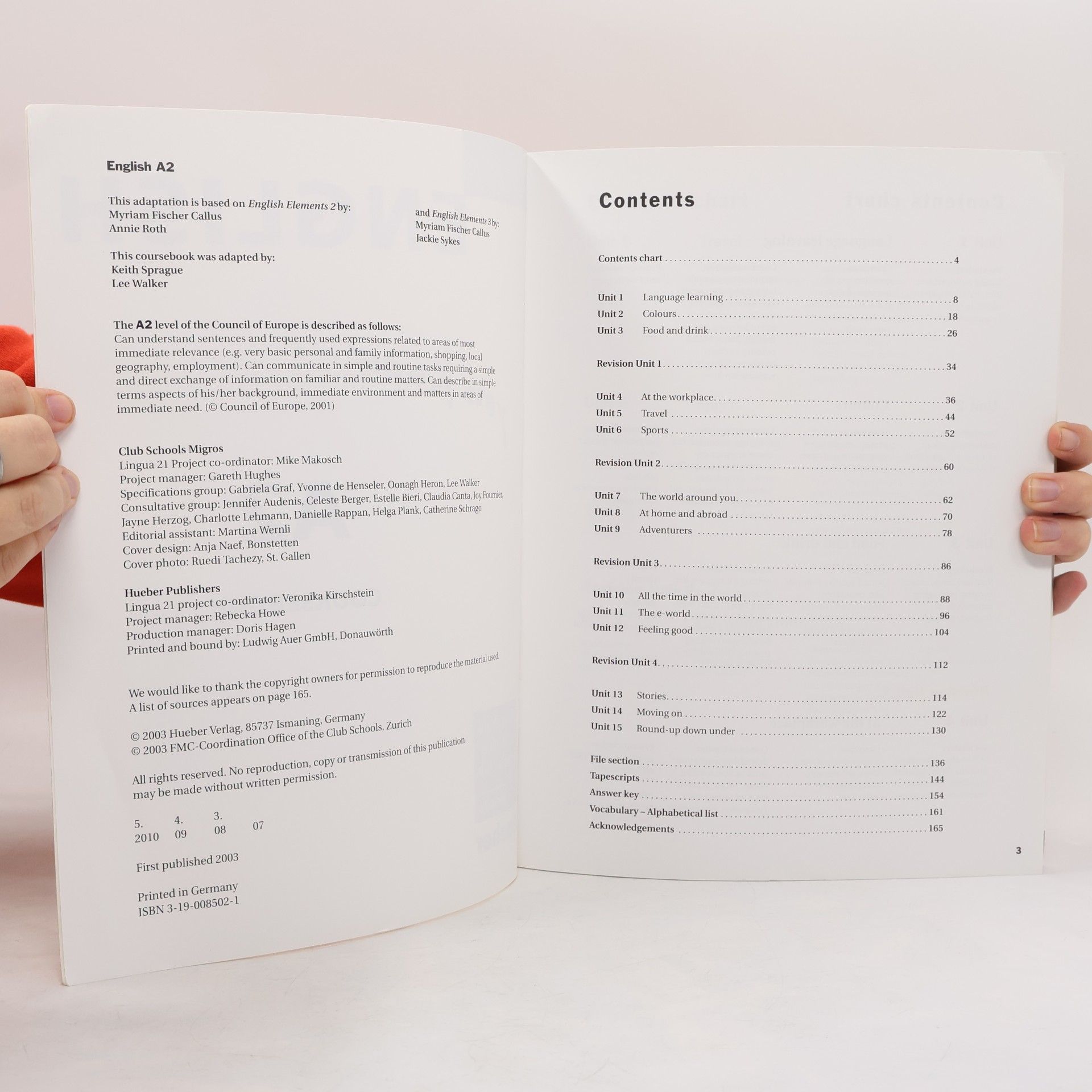 Keith Sprague English A2 Coursebook