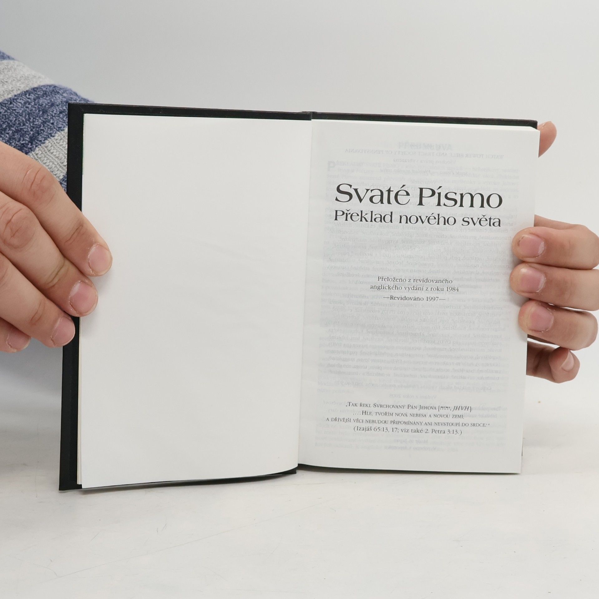 Kolektív autorov Svaté Písmo. Překlad nového světa