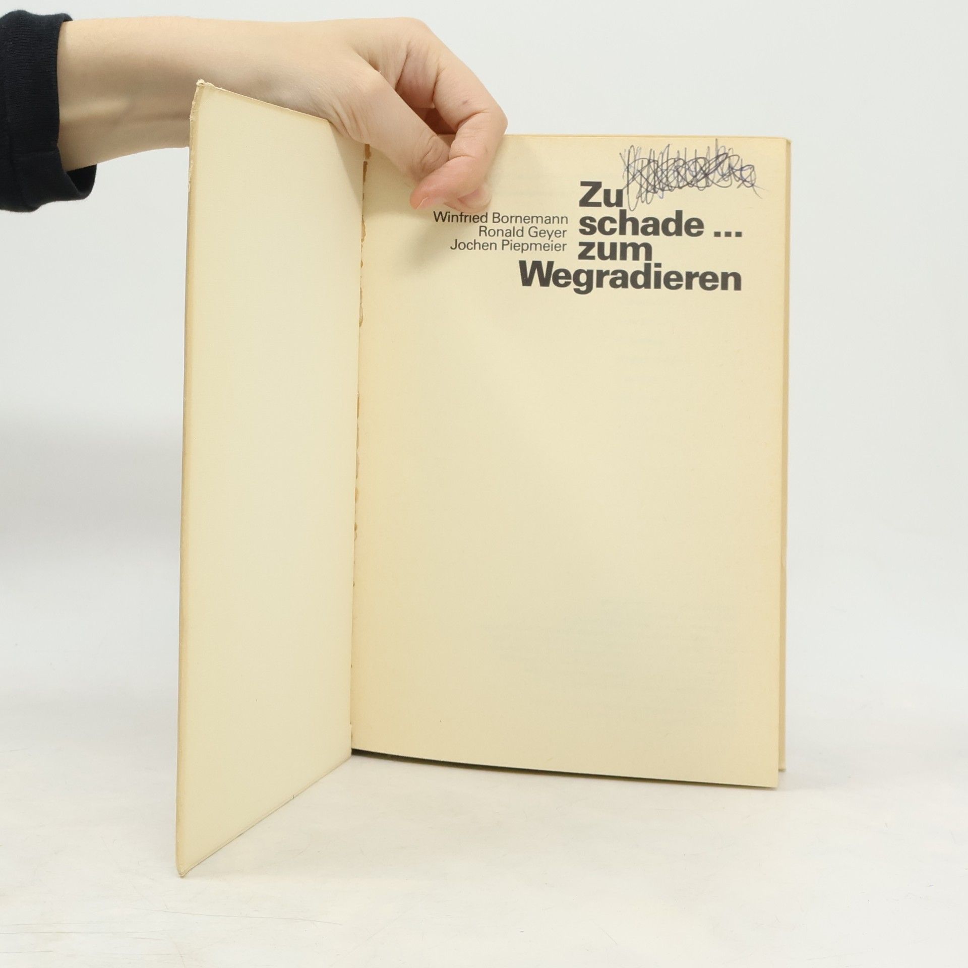Winfried Bornemann Zu schade zum Wegradieren