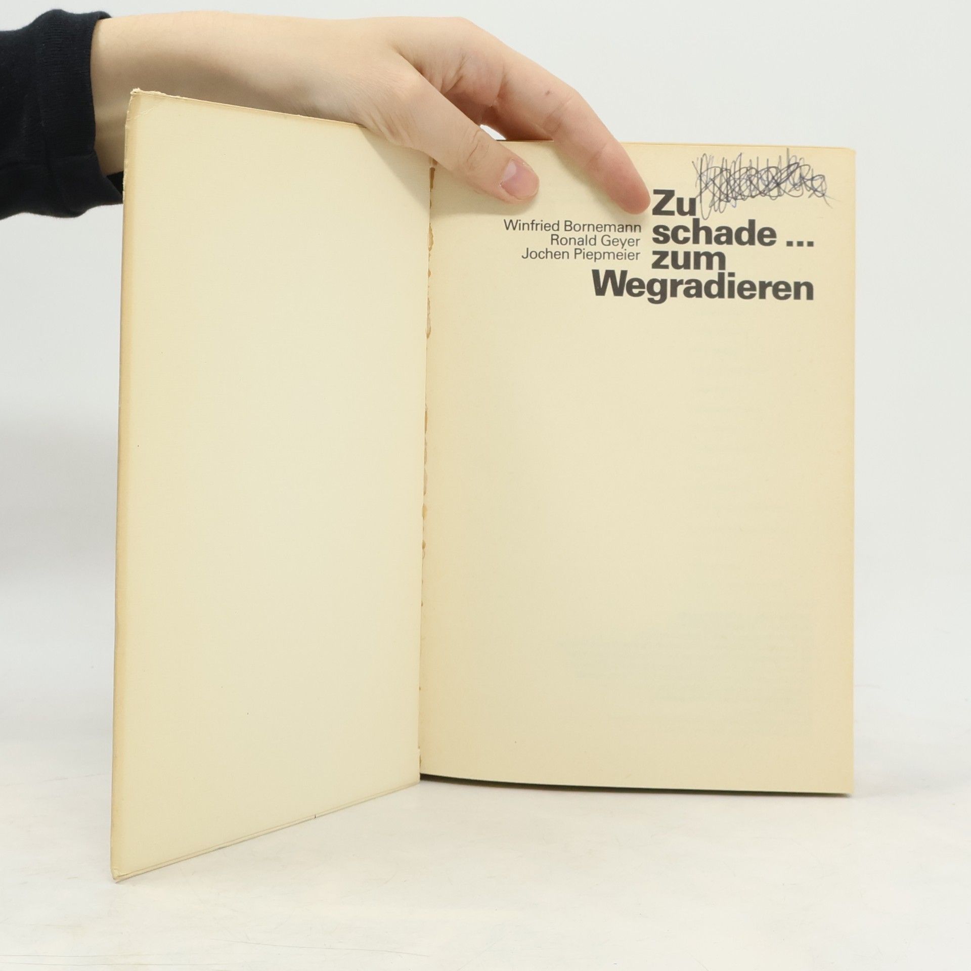 Winfried Bornemann Zu schade zum Wegradieren