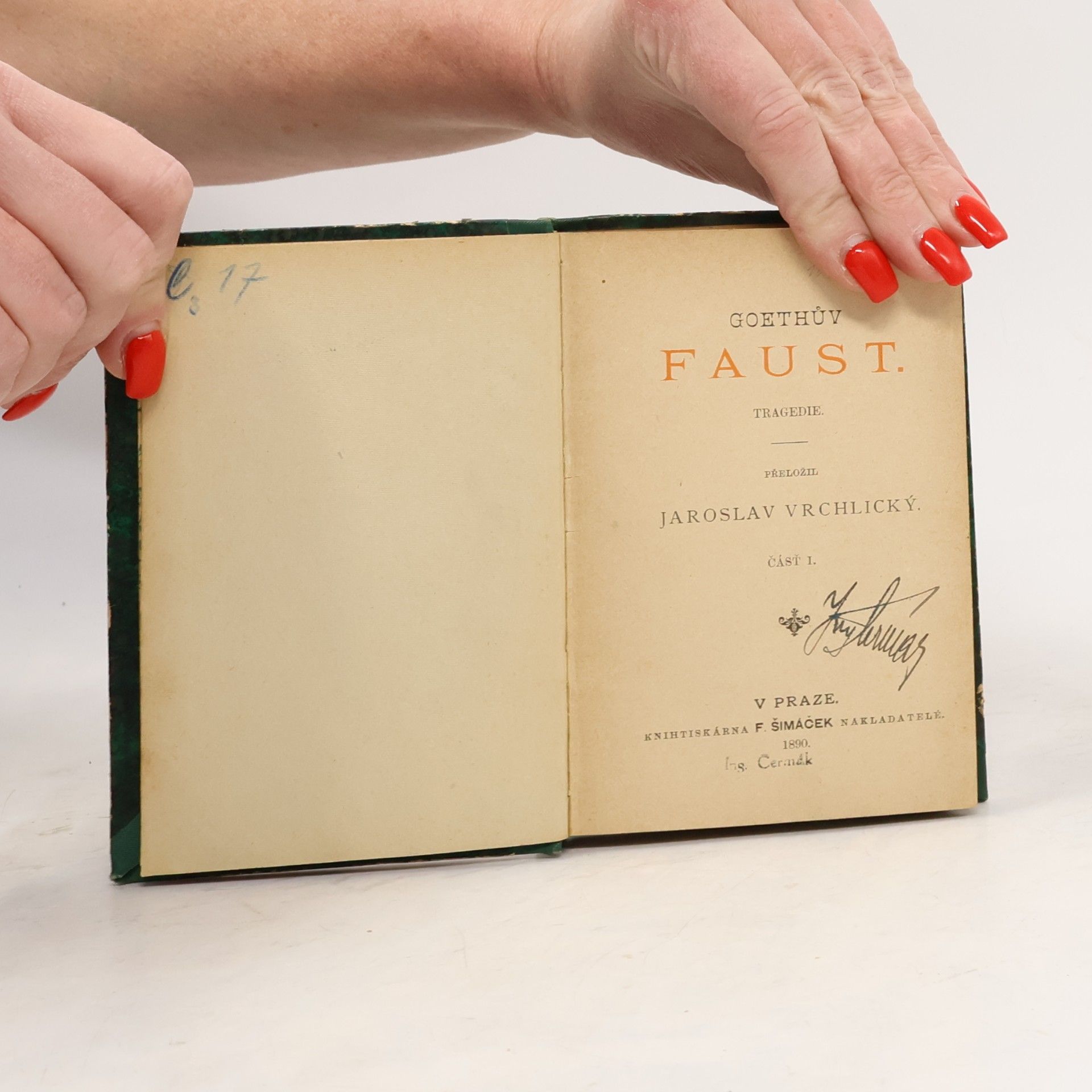 Jaroslav Vrchlický Faust 1