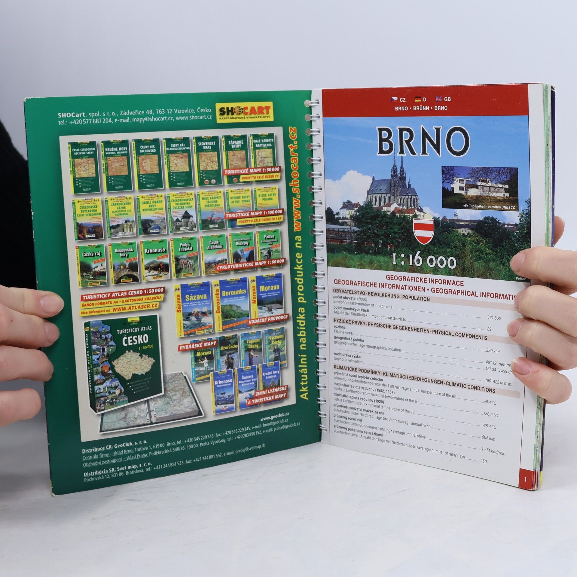 Kolektiv autorů Maxi atlas. Brno a okolí