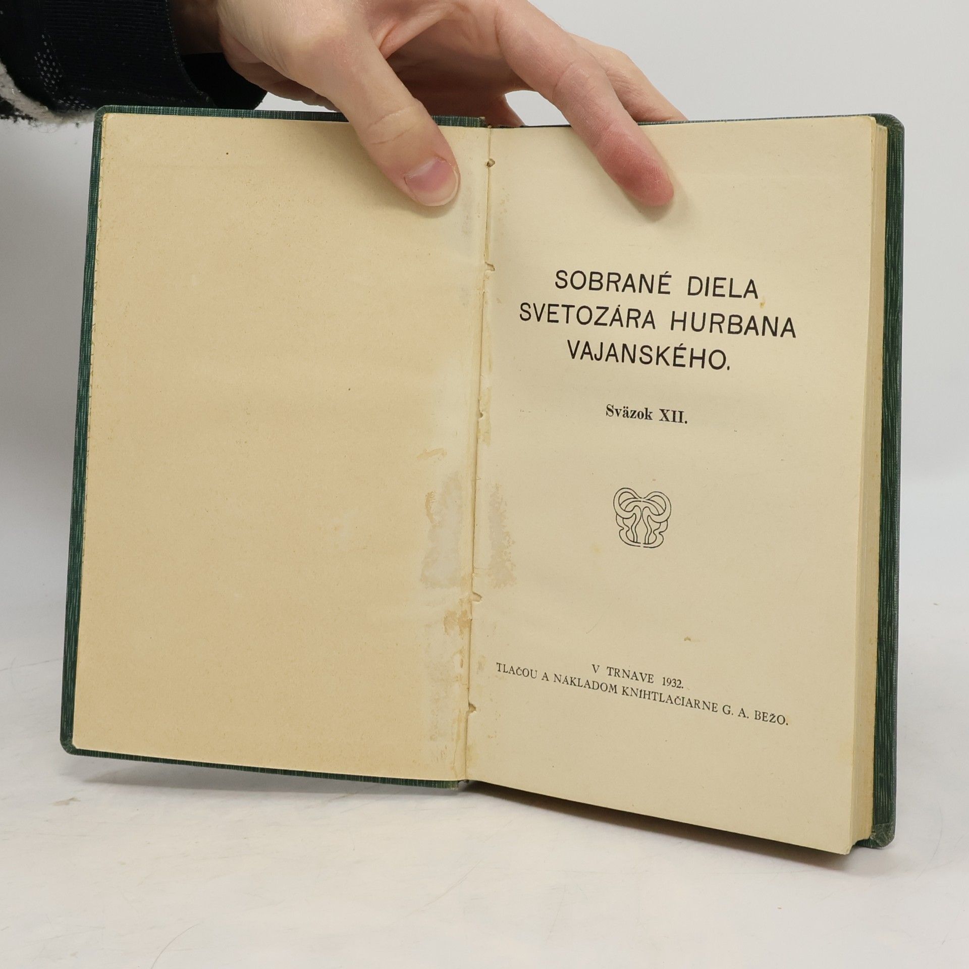 Svetozár Hurban Vajanský Vajanského sobrané diela 12
