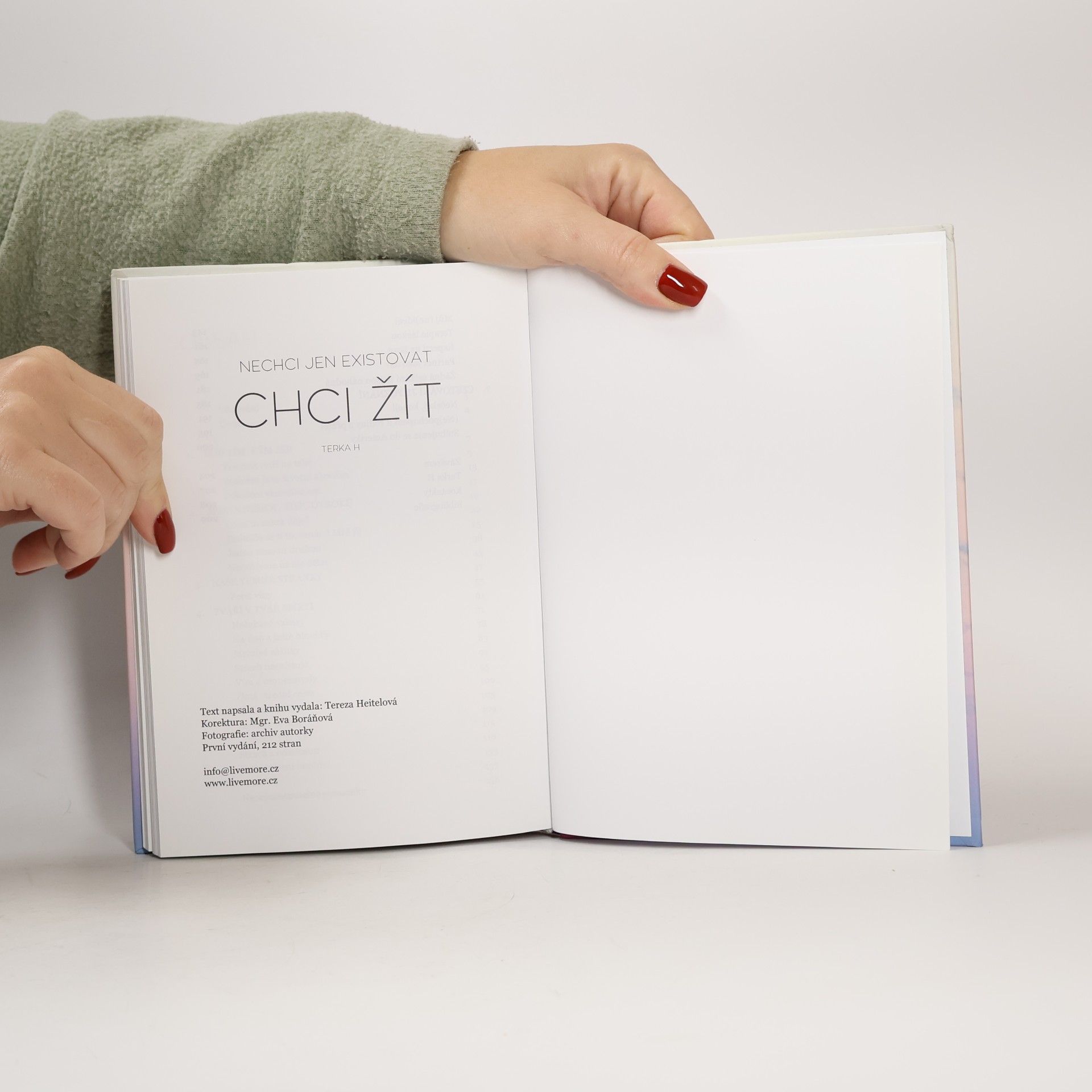 Tereza Heitelová Nechci jen existovat. Chci žít