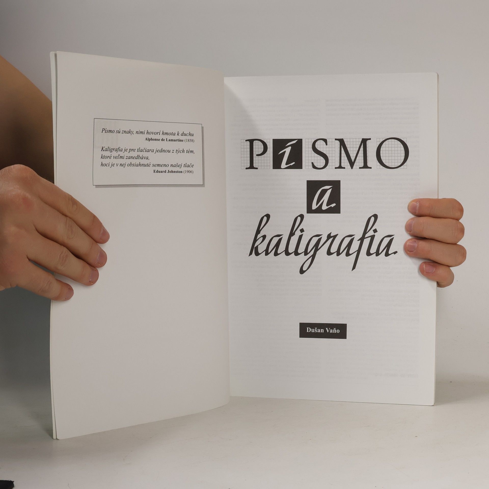 Dušan Vaňo Písmo a kaligrafia
