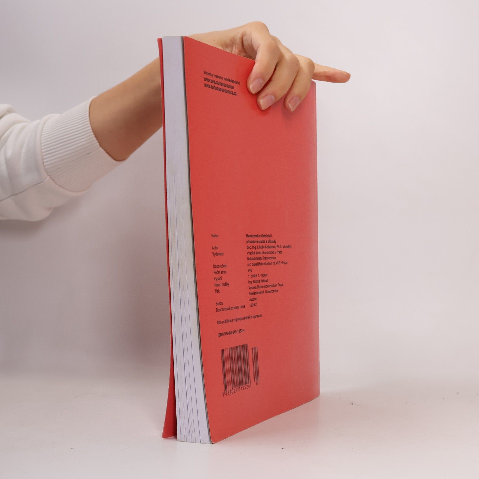 Collectif d'auteurs Manažerské účetnictví I. Případové studie a příklady