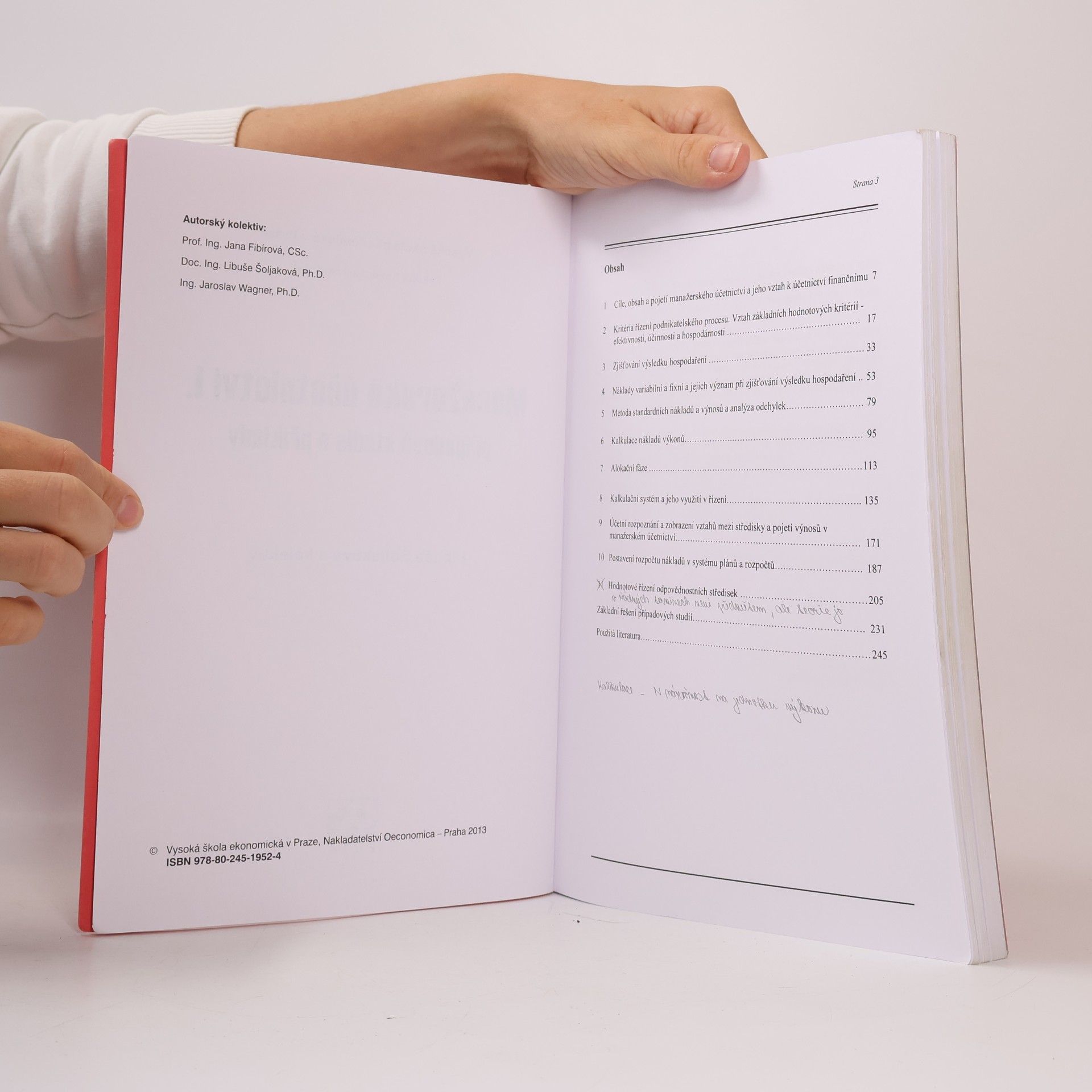 Collectif d'auteurs Manažerské účetnictví I. Případové studie a příklady