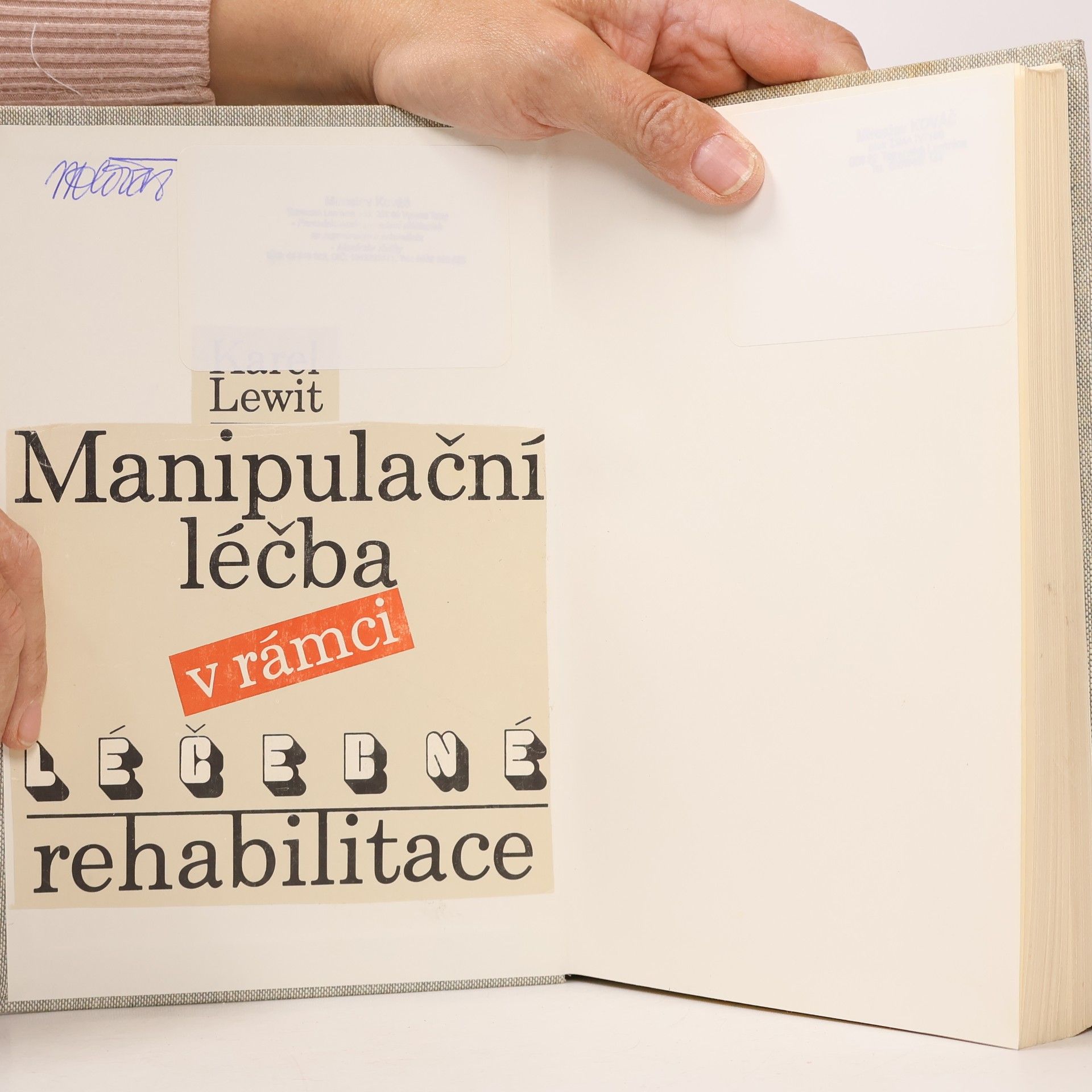Karel Lewit Manipulační léčba v rámci léčebné rehabilitace