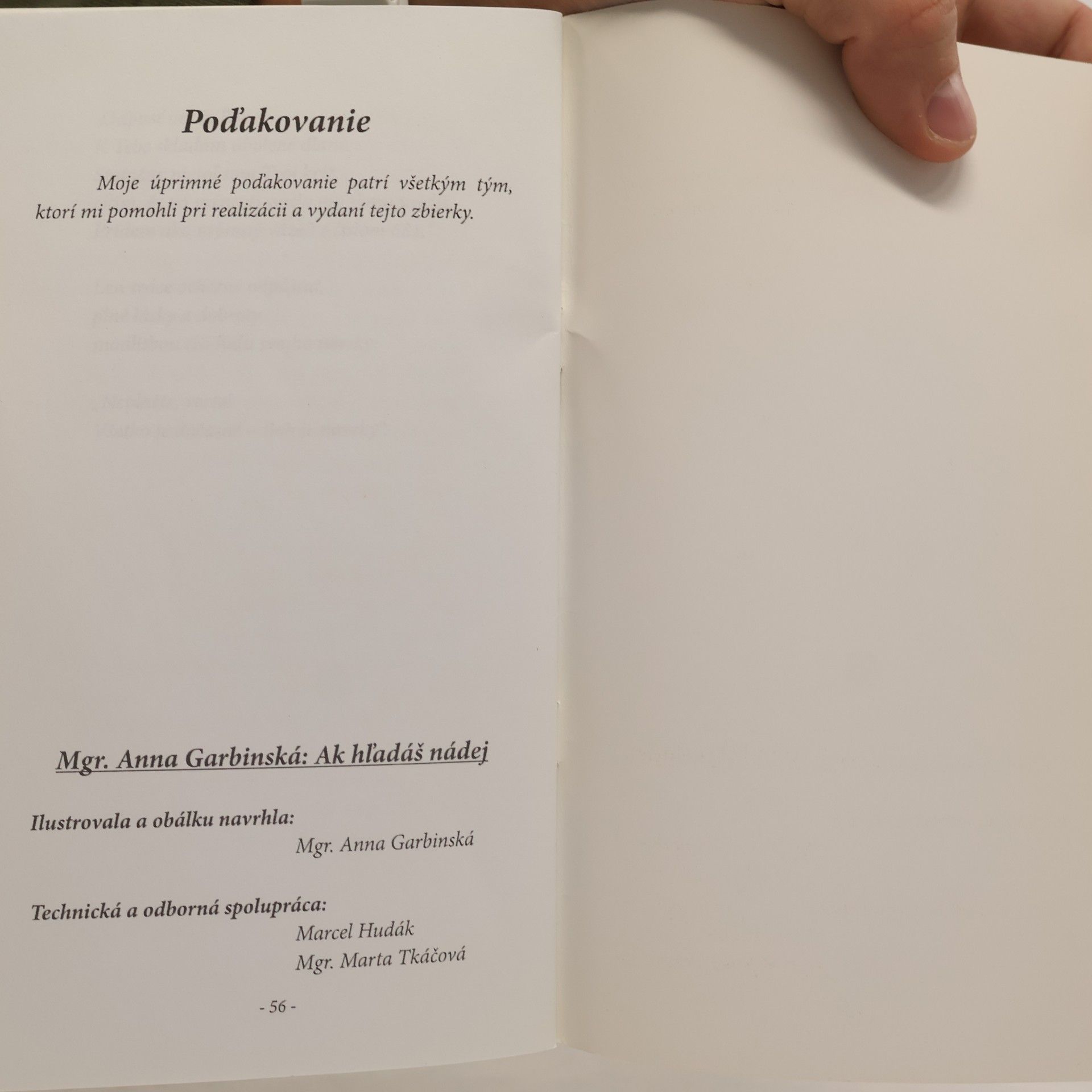 Anna Garbinská Ak hľadáš nádej