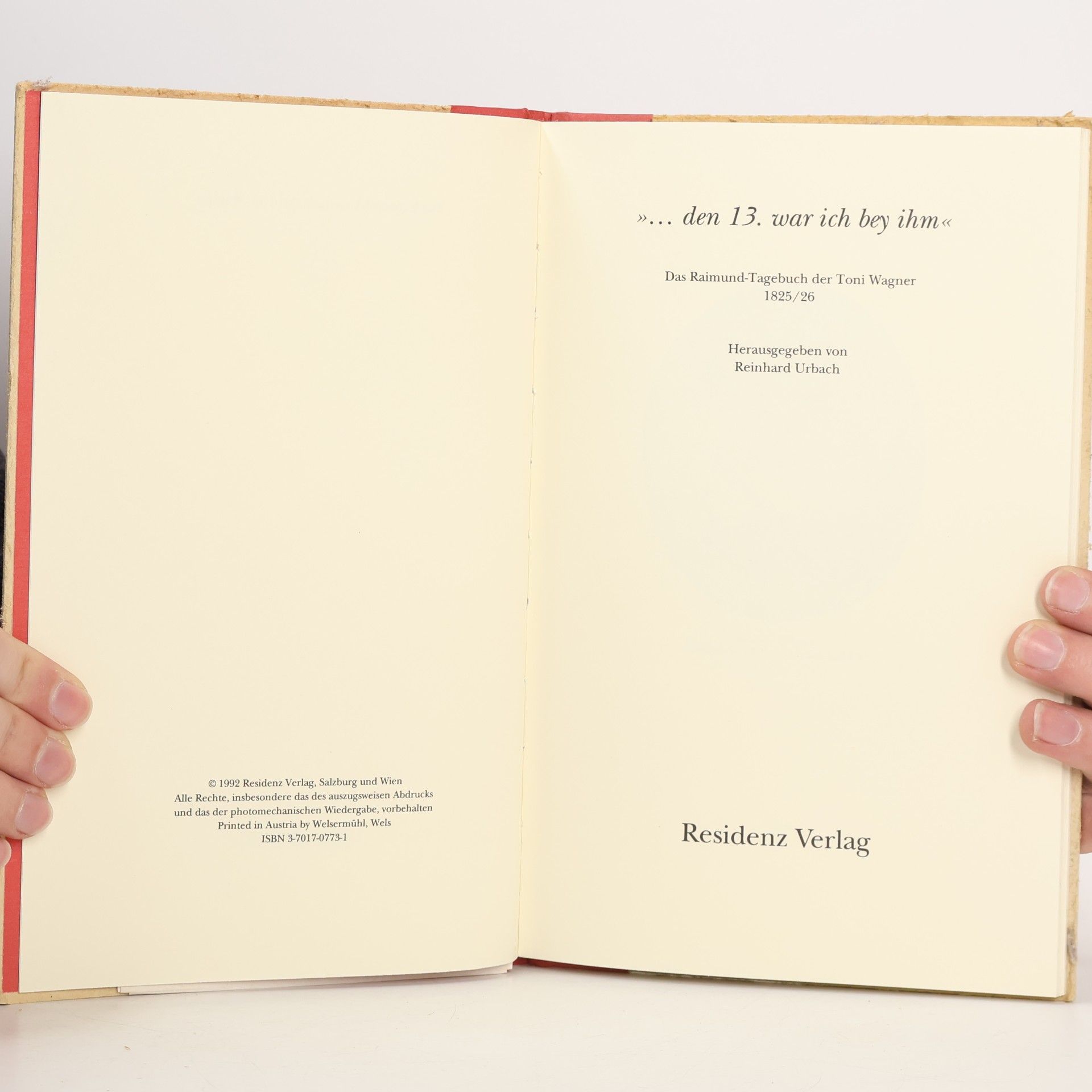 Antonie Wagner Das Raimund-Tagebuch der Antonie Wagner