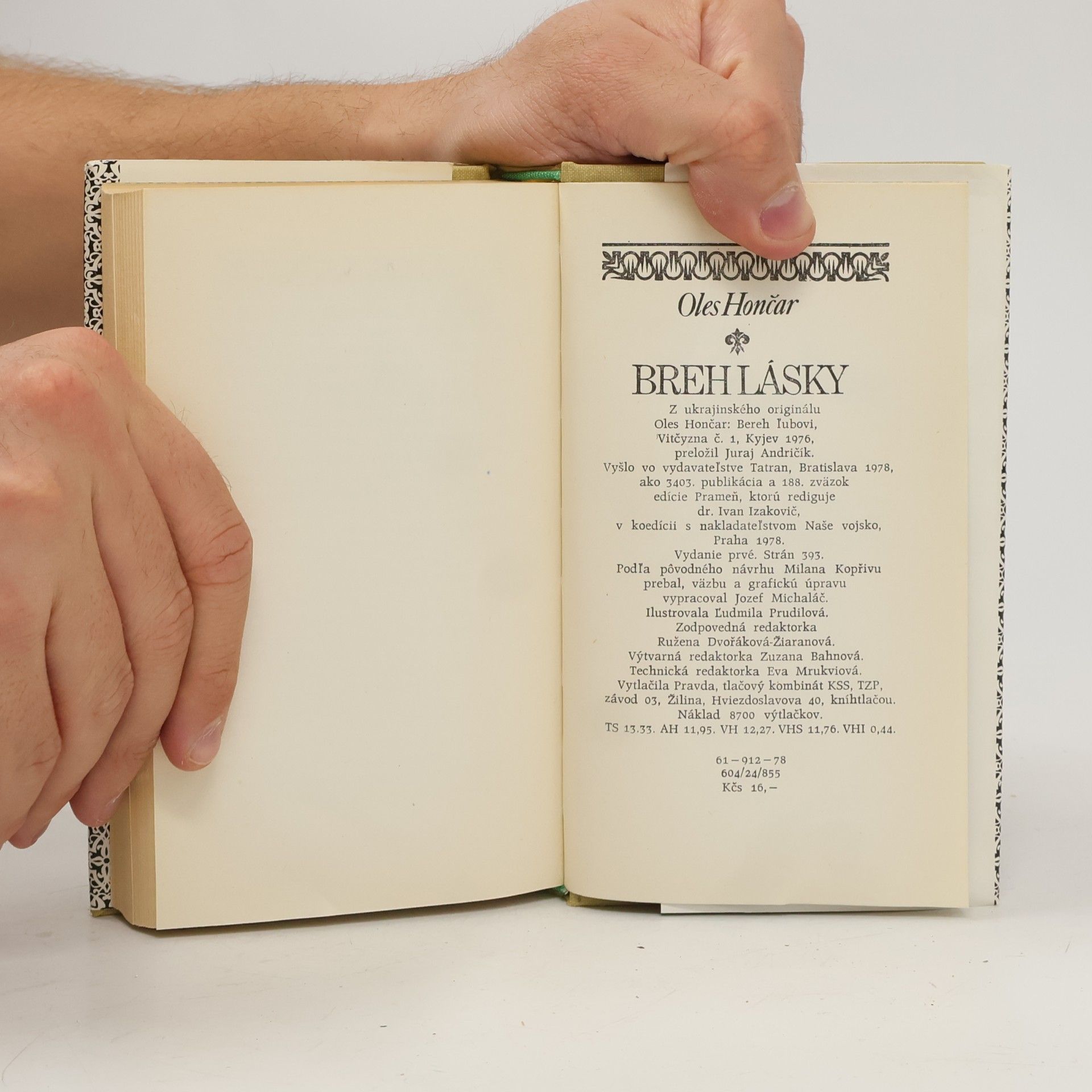 Oles Hončar Breh lásky