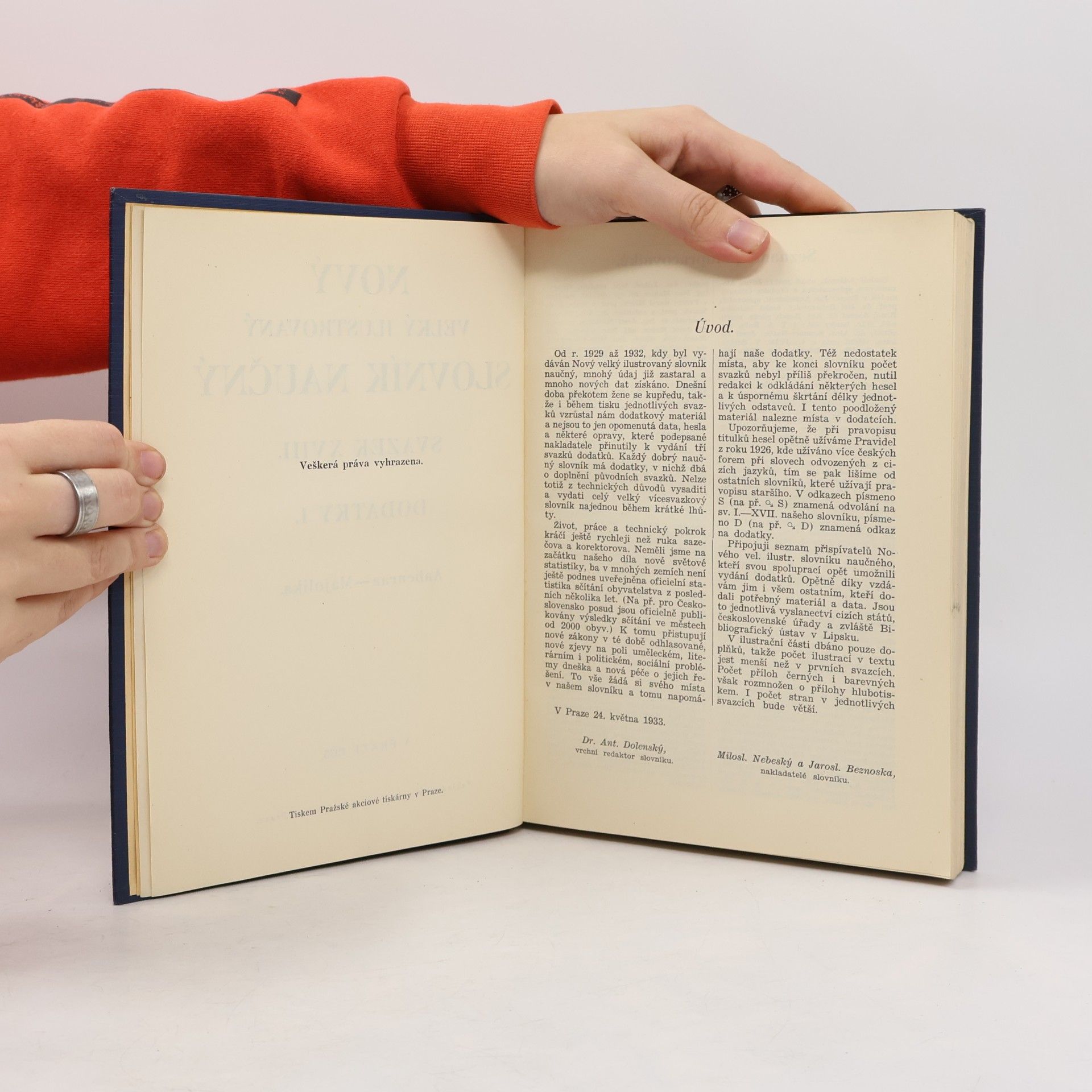 Various authors Nový velký ilustrovaný slovník naučný svazek XVIII. Dodatky 1.