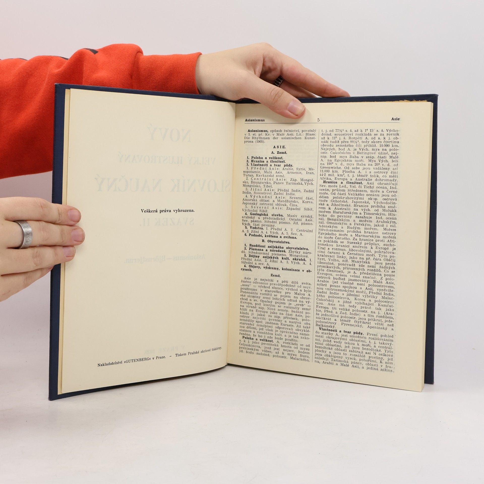 Various authors Nový velký ilustrovaný slovník naučný II. Asianismus-Björnstjerna