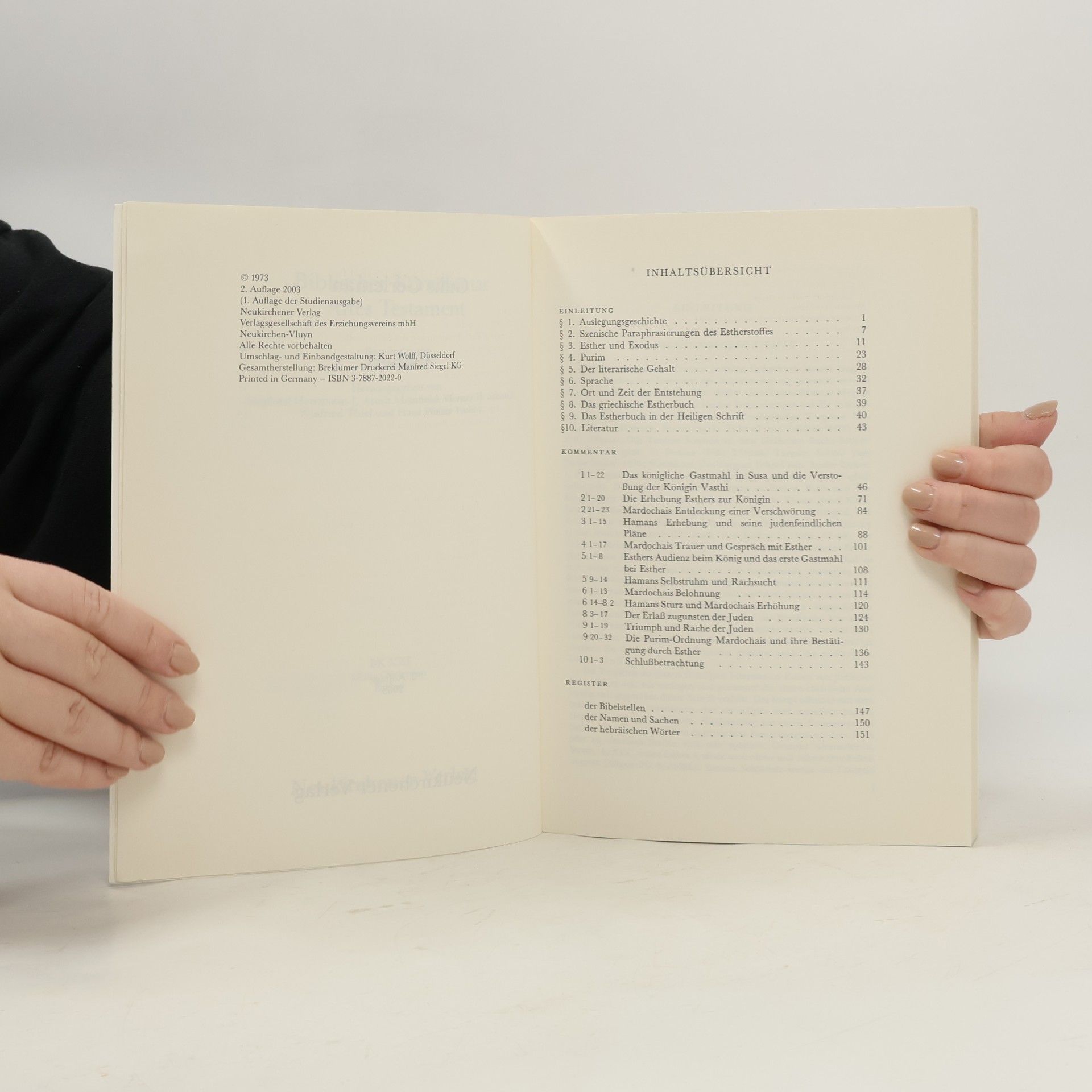 Gillis Gerleman Biblischer Kommentar Altes Testament - Studienausgaben - 21: Esther