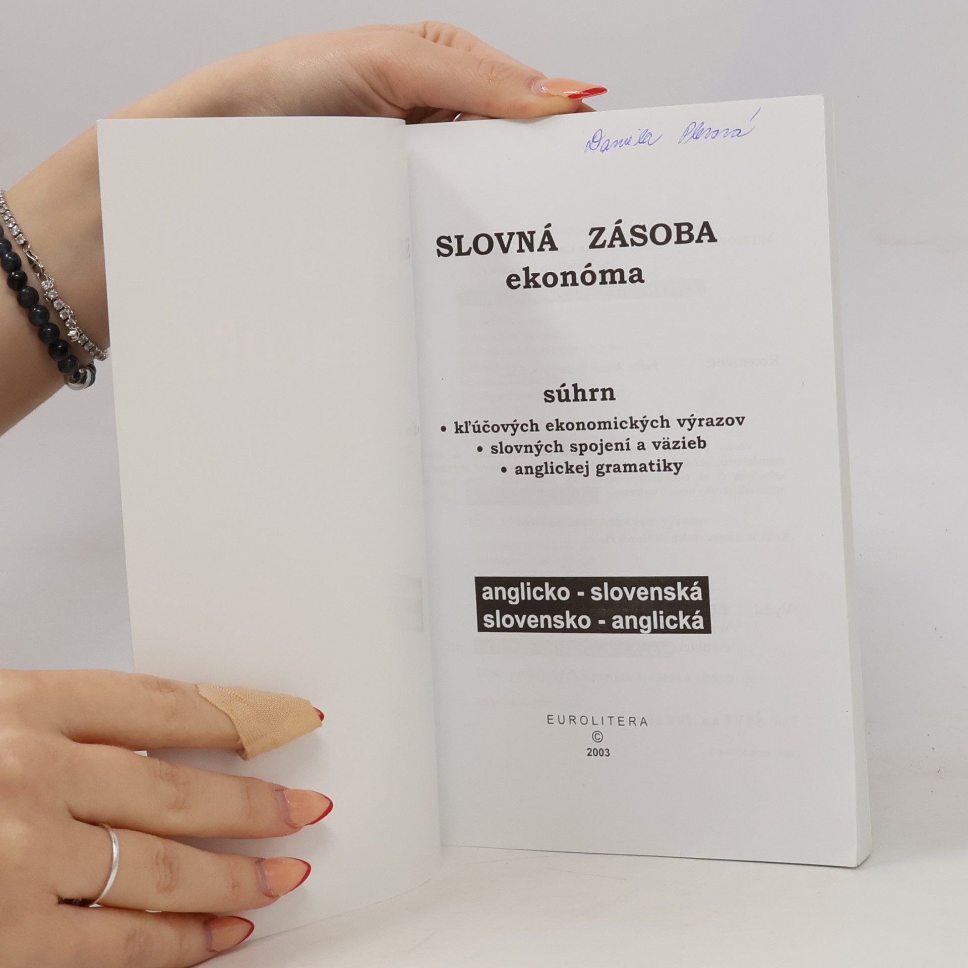 Alžbeta Kherová Slovná zásoba ekonóma anglicko-slovenska slovensko-anglická