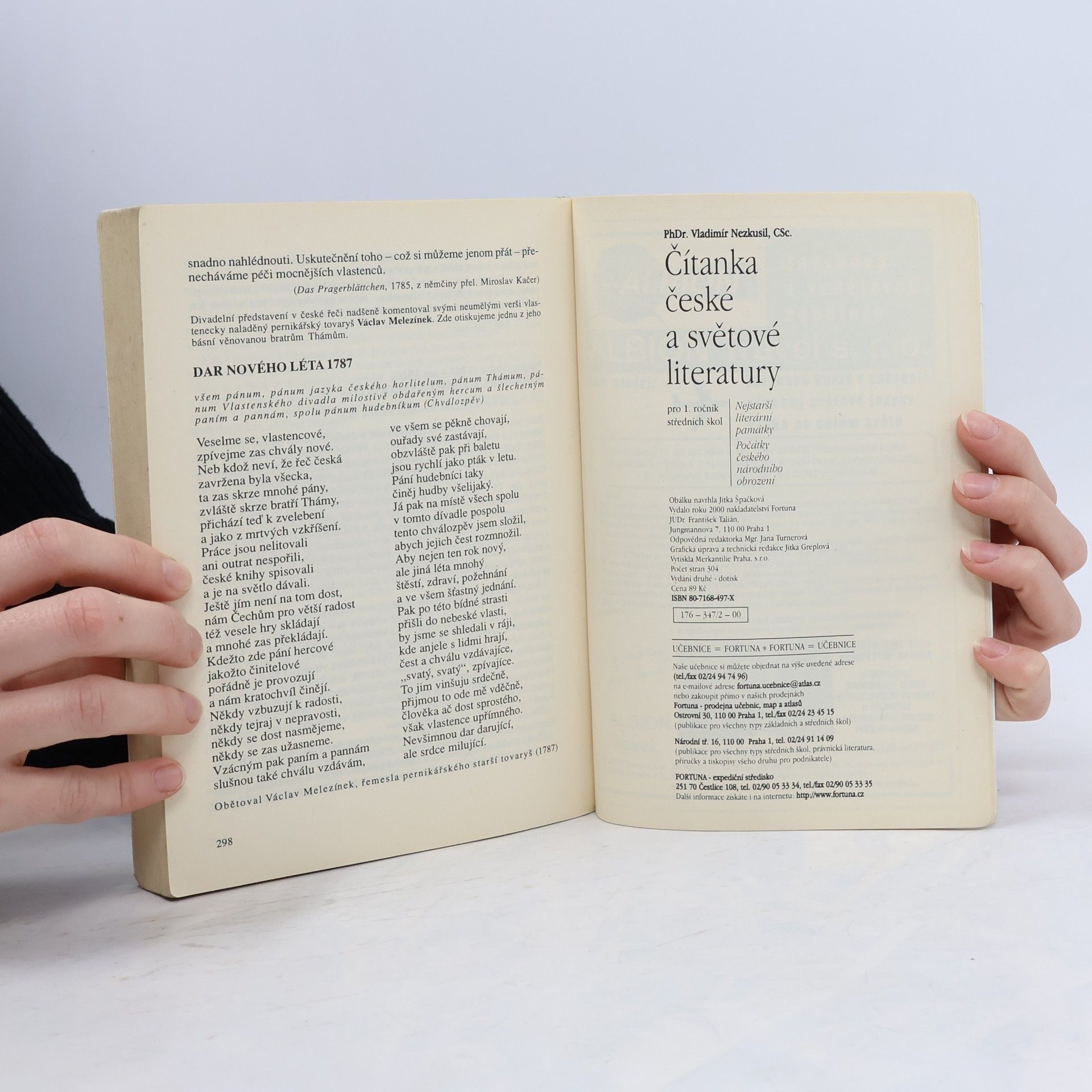 Vladimír Nezkusil Čítanka české a světové literatury pro 1. ročník středních škol