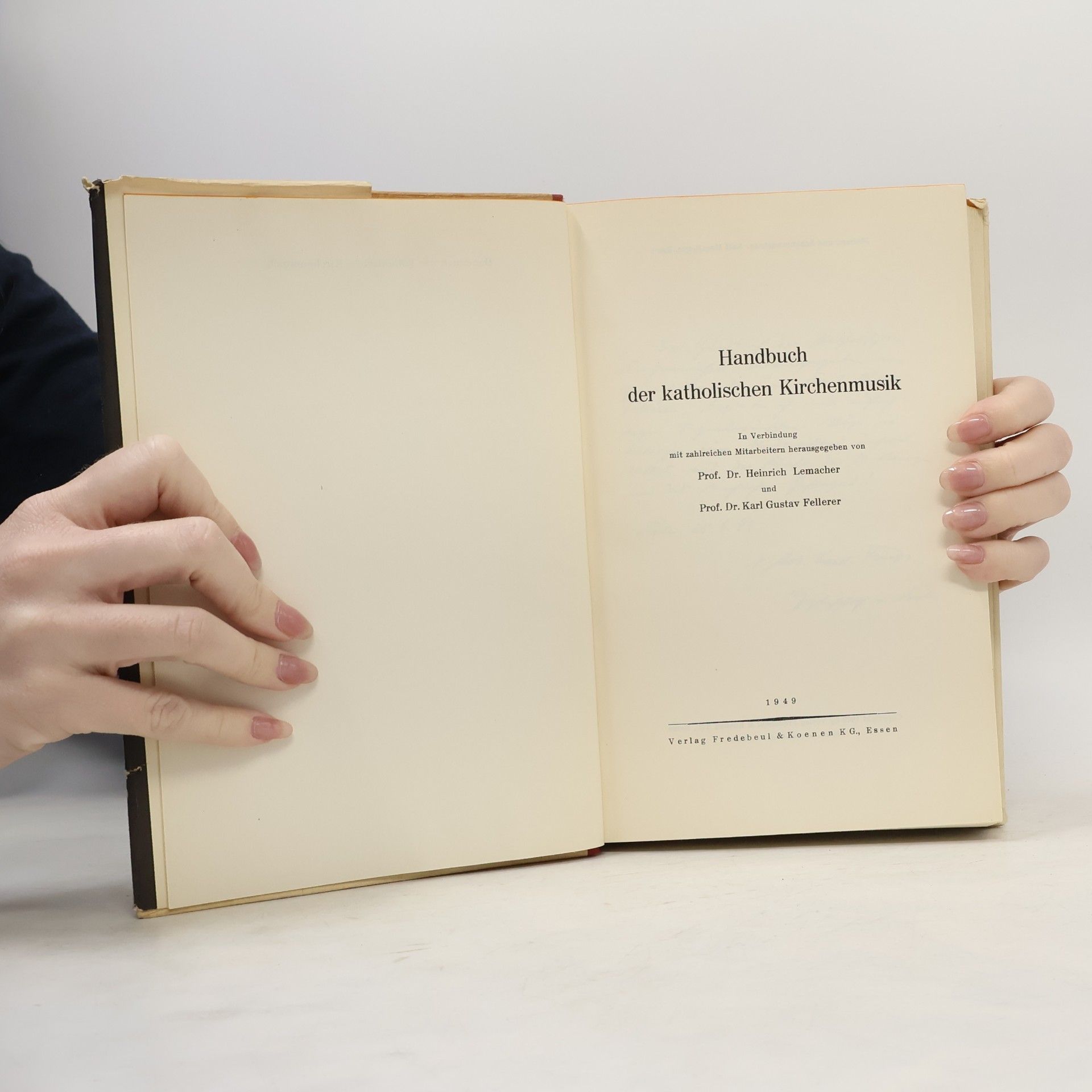 Heinrich Lemacher Handbuch der katholischen Kirchenmusik
