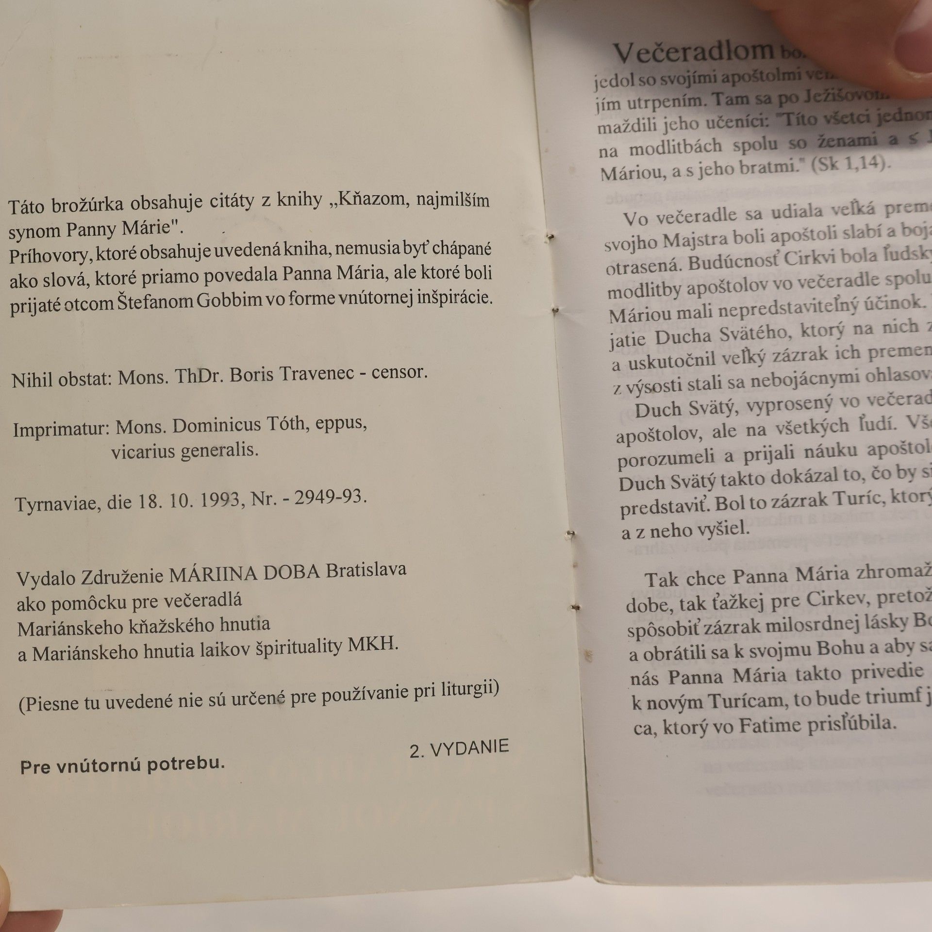 Kolektiv autorů Večeradlo modlitby s Pannou Máriou