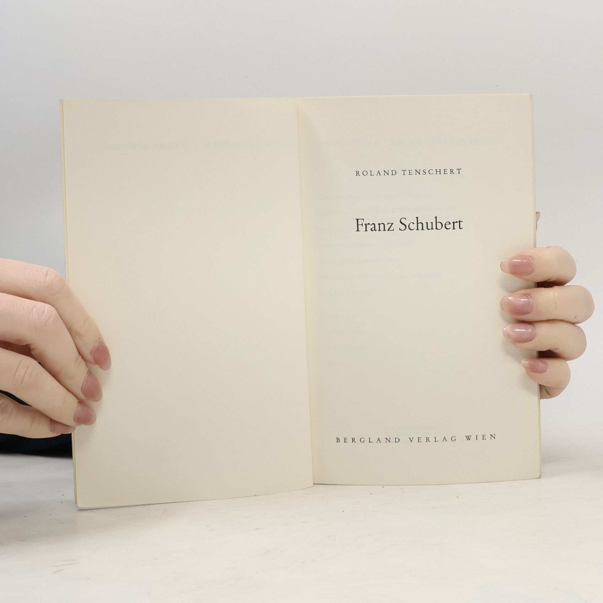Roland Tenschert Franz Schubert